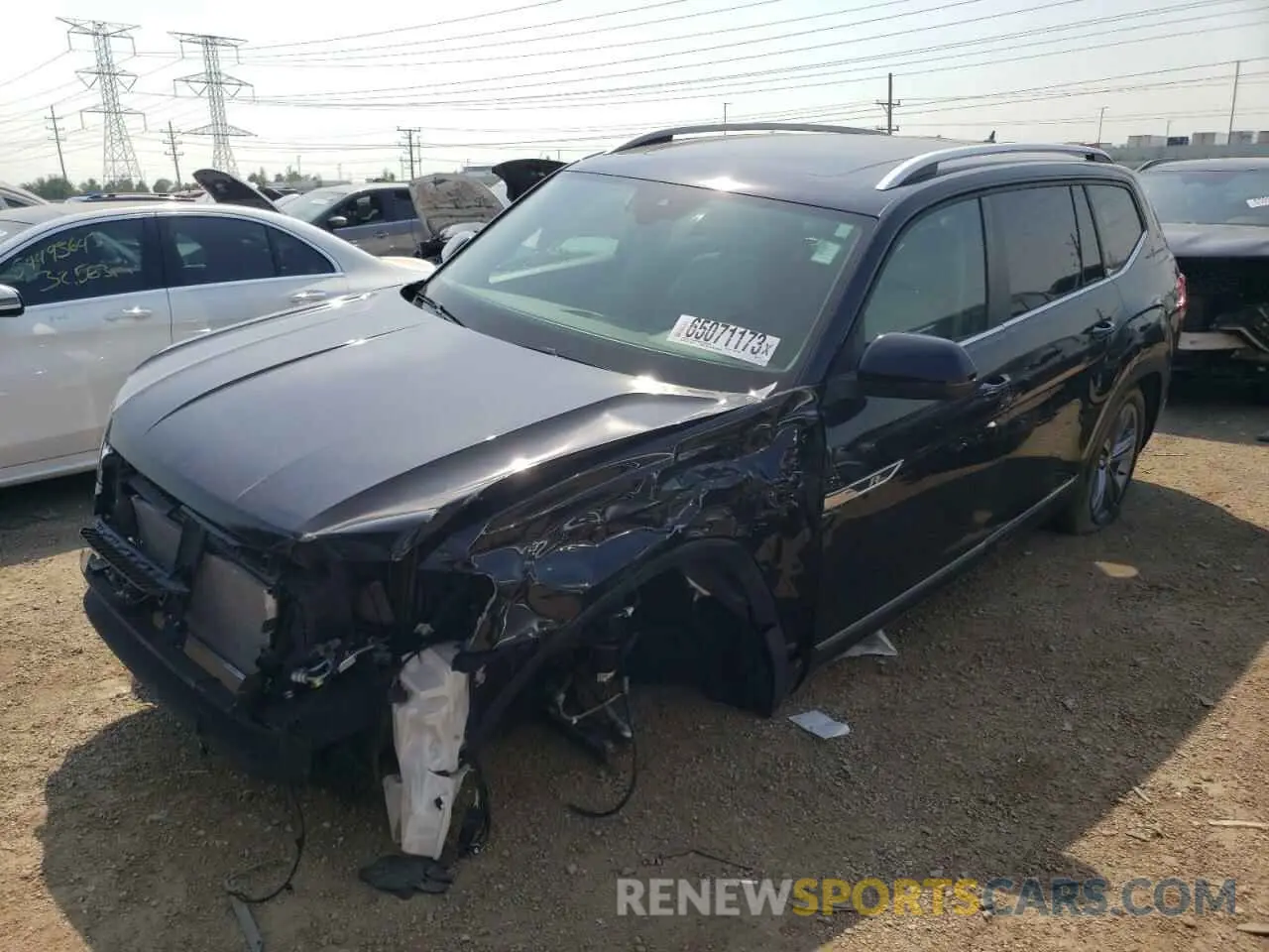 1 fotografías del automóvil dañado 1V2XR2CA8KC591411 VOLKSWAGEN ATLAS 2019