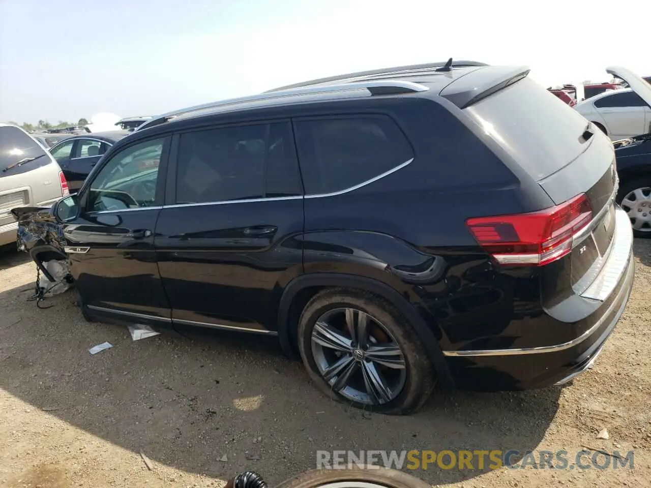 2 fotografías del automóvil dañado 1V2XR2CA8KC591411 VOLKSWAGEN ATLAS 2019