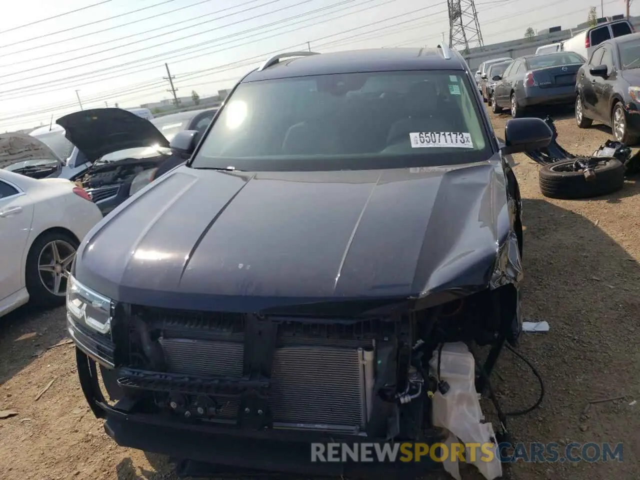 5 fotografías del automóvil dañado 1V2XR2CA8KC591411 VOLKSWAGEN ATLAS 2019