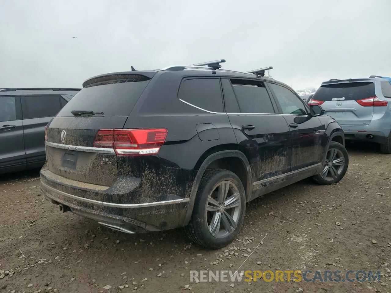 3 fotografías del automóvil dañado 1V2XR2CA8KC617151 VOLKSWAGEN ATLAS 2019