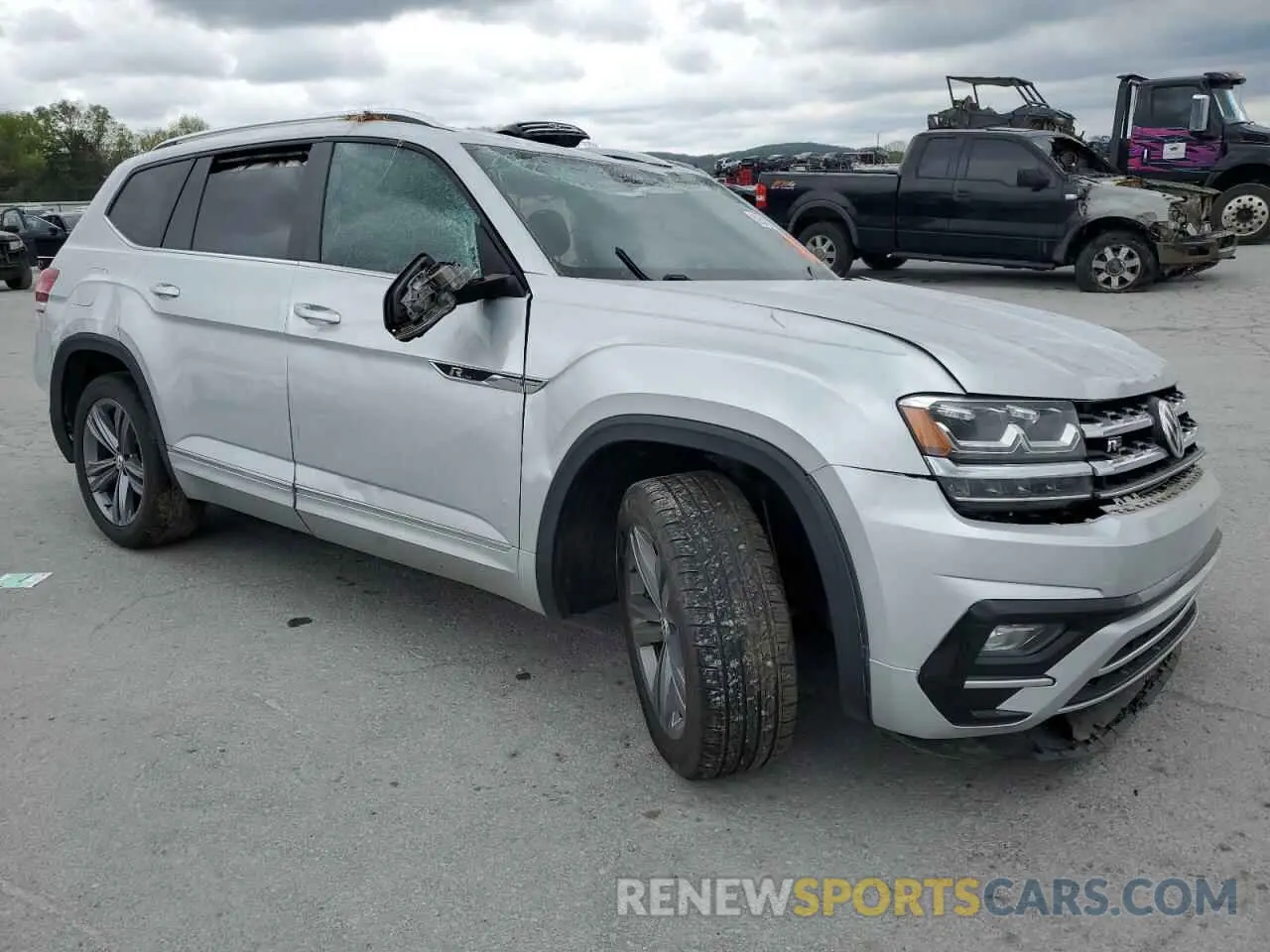 4 fotografías del automóvil dañado 1V2YR2CA0KC599989 VOLKSWAGEN ATLAS 2019