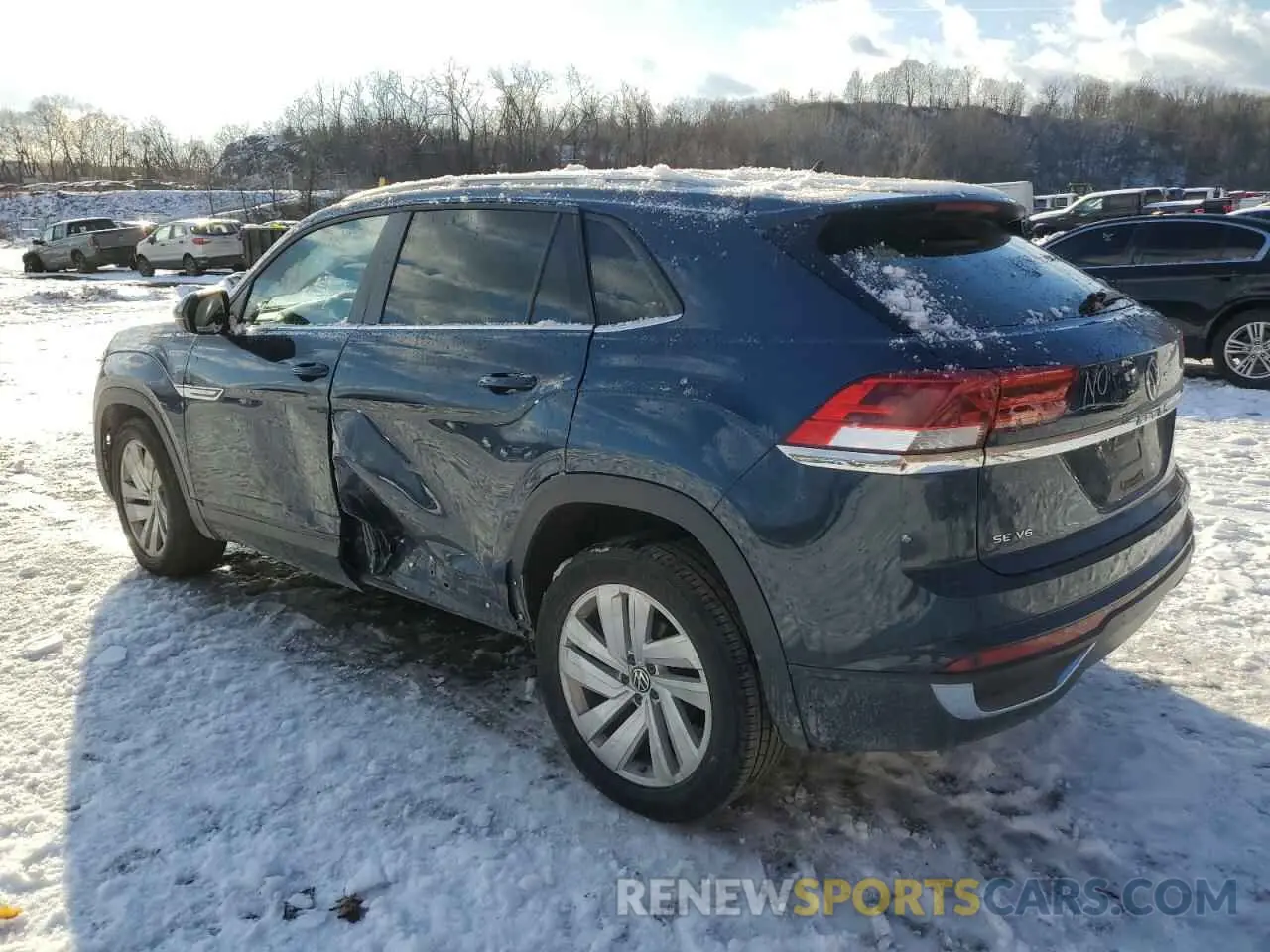 2 fotografías del automóvil dañado 1V21E2CA6LC210559 VOLKSWAGEN ATLAS 2020