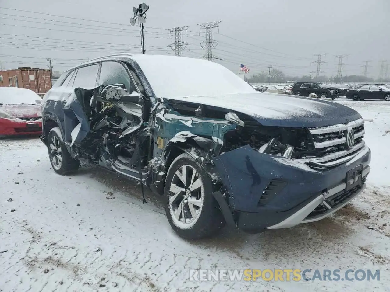 4 fotografías del automóvil dañado 1V24C2CA7LC204613 VOLKSWAGEN ATLAS 2020