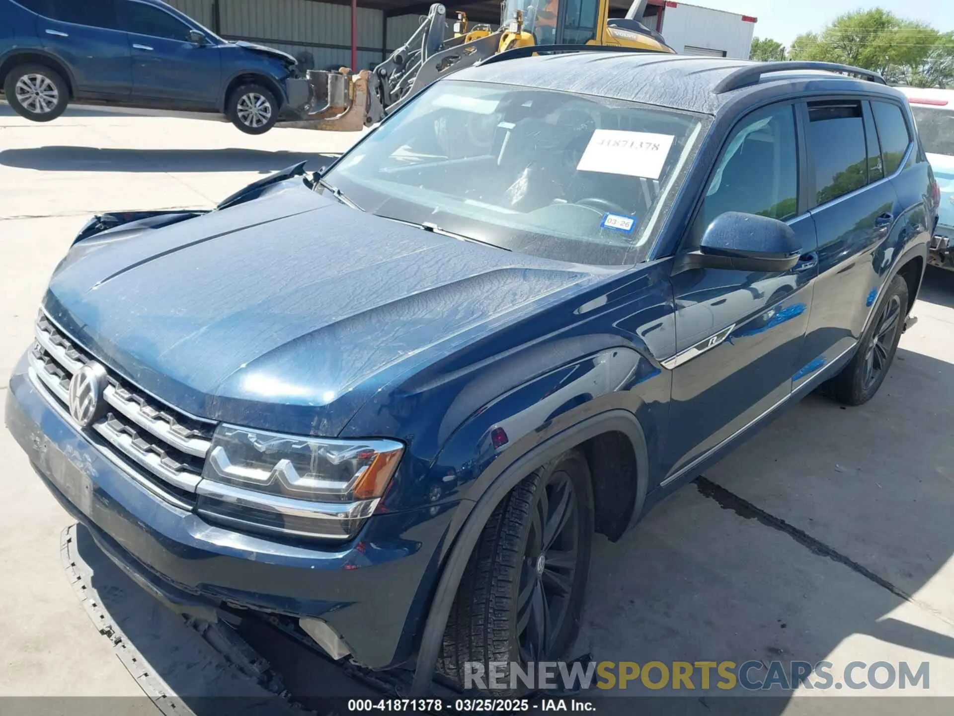 2 fotografías del automóvil dañado 1V2LR2CA8LC502890 VOLKSWAGEN ATLAS 2020