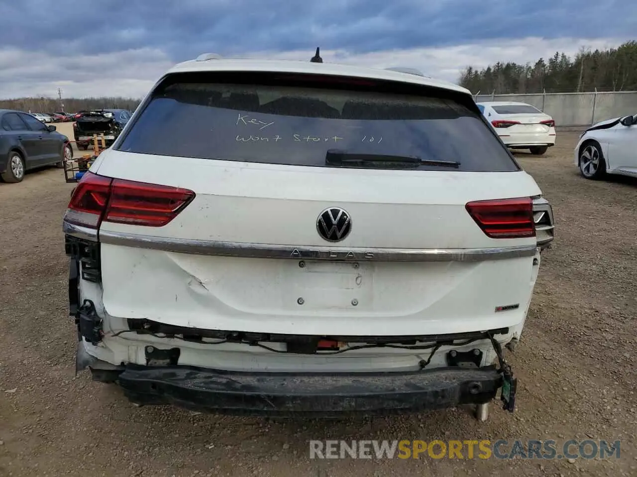 6 fotografías del automóvil dañado 1V2MC2CA2LC232531 VOLKSWAGEN ATLAS 2020