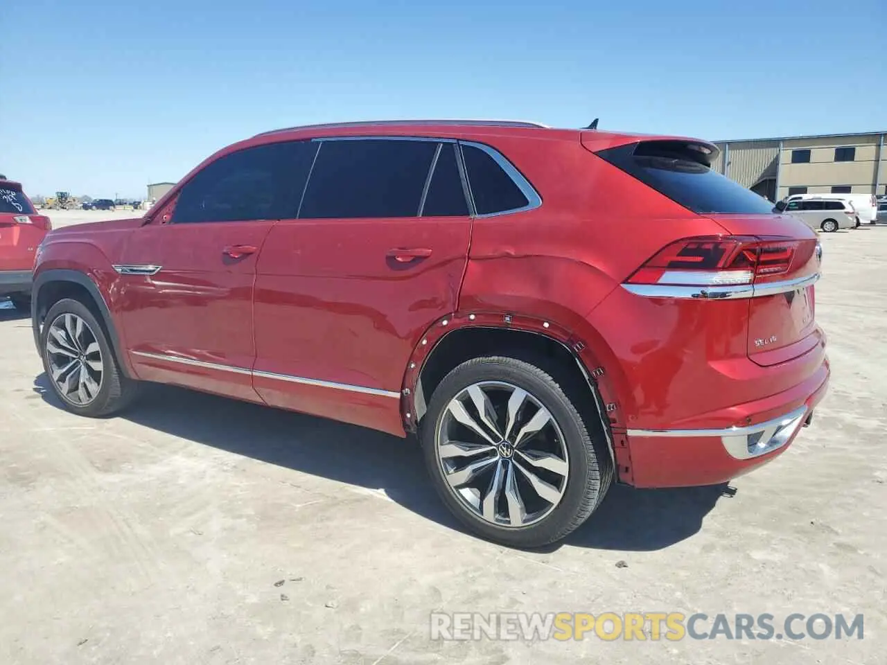 2 fotografías del automóvil dañado 1V2TE2CA2LC231126 VOLKSWAGEN ATLAS 2020