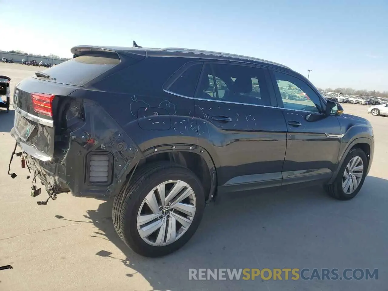 3 fotografías del automóvil dañado 1V2YE2CA6LC220393 VOLKSWAGEN ATLAS 2020