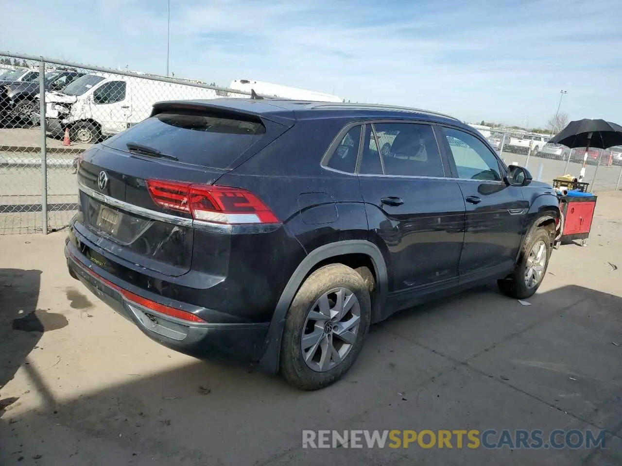 3 fotografías del automóvil dañado 1V2AC2CA6MC210262 VOLKSWAGEN ATLAS 2021