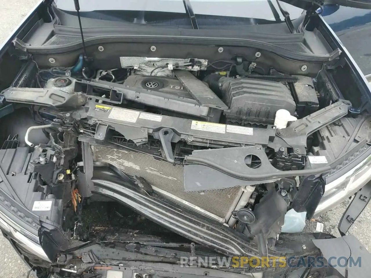 12 fotografías del automóvil dañado 1V2BP2CAXMC566223 VOLKSWAGEN ATLAS 2021