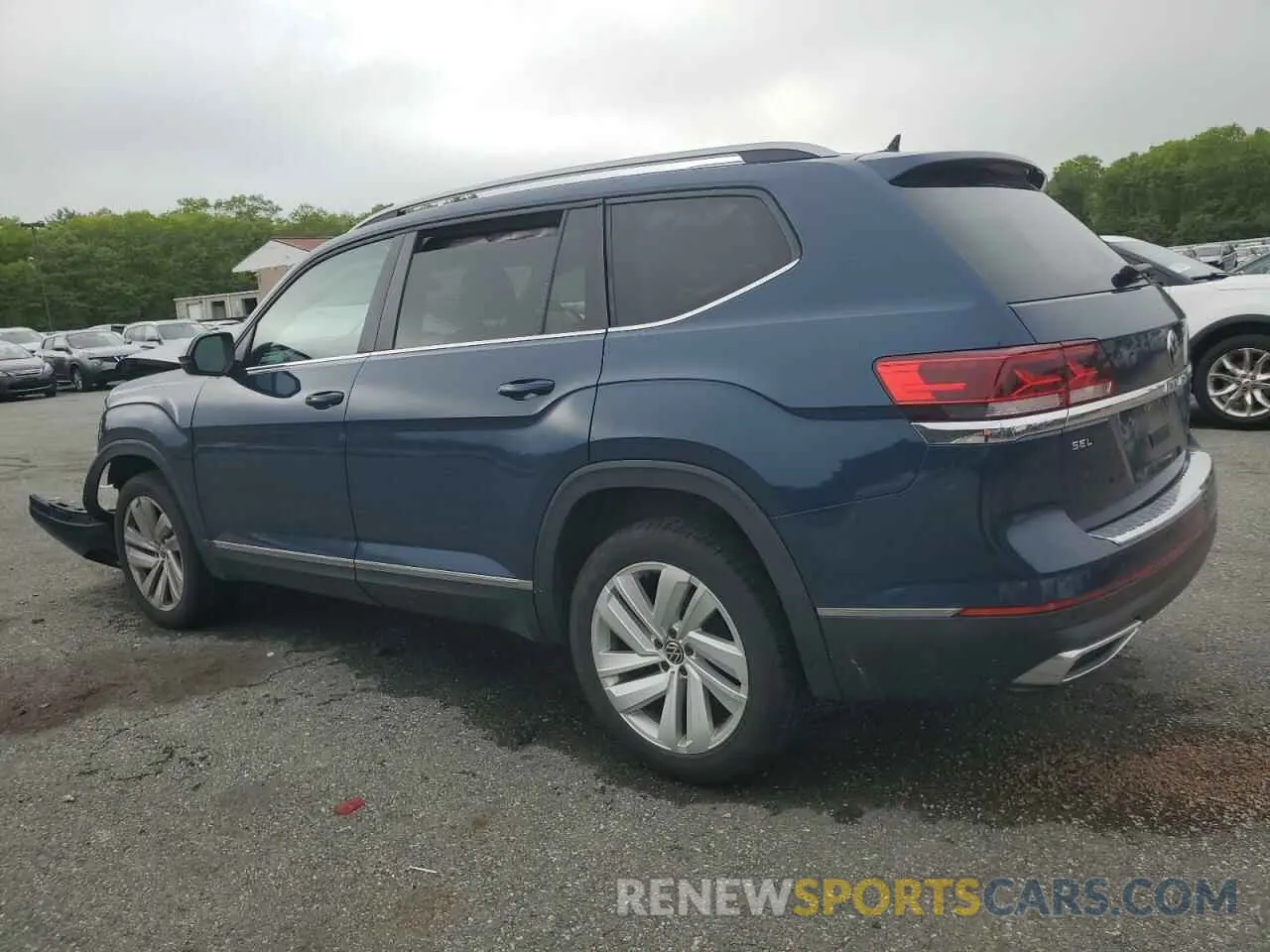 2 fotografías del automóvil dañado 1V2BP2CAXMC566223 VOLKSWAGEN ATLAS 2021