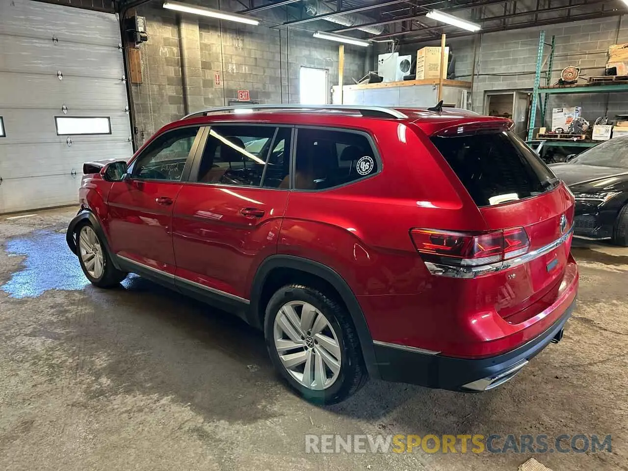 3 fotografías del automóvil dañado 1V2BR2CAXMC563719 VOLKSWAGEN ATLAS 2021