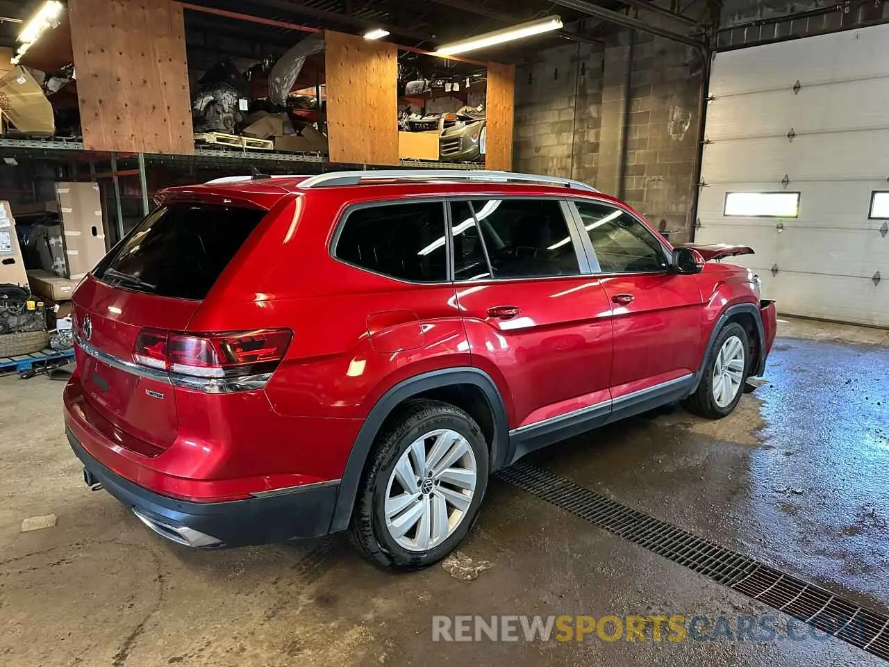 4 fotografías del automóvil dañado 1V2BR2CAXMC563719 VOLKSWAGEN ATLAS 2021