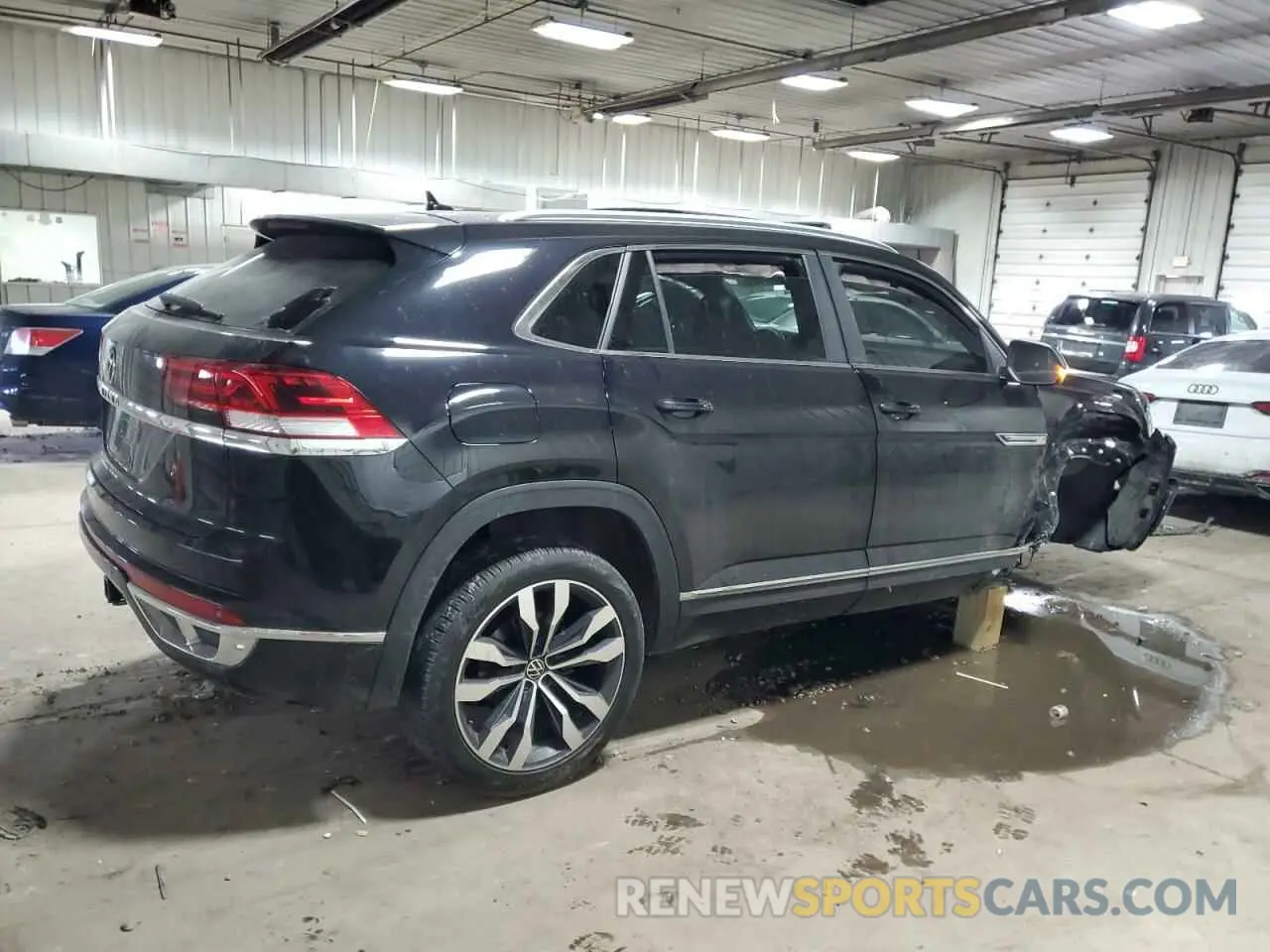 3 fotografías del automóvil dañado 1V2CE2CA2MC214313 VOLKSWAGEN ATLAS 2021