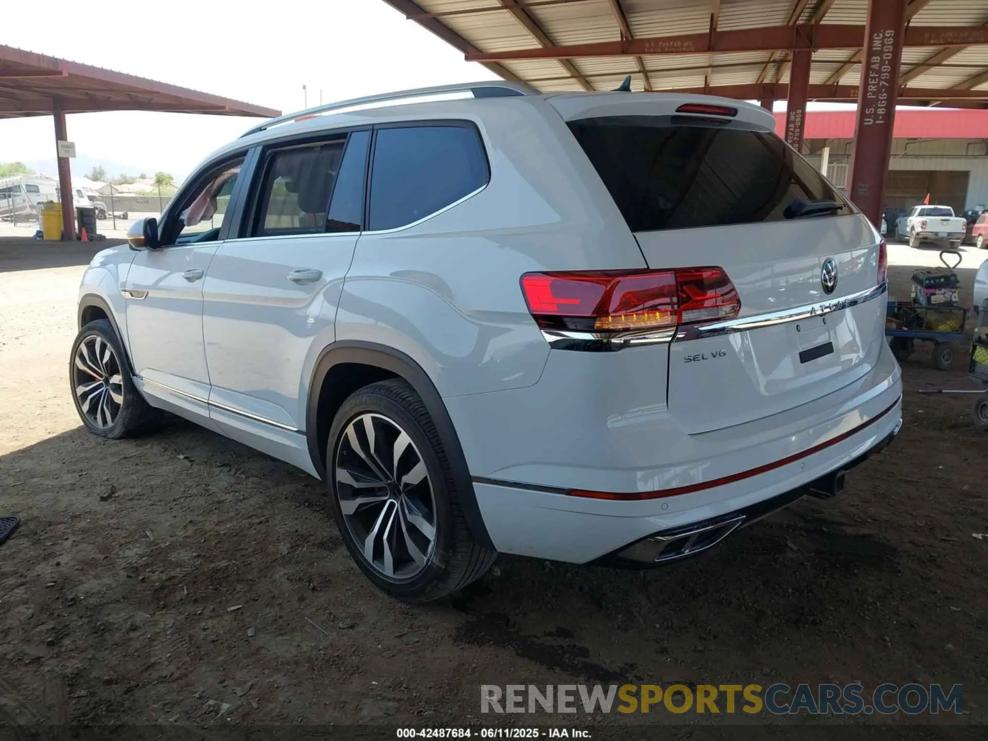3 fotografías del automóvil dañado 1V2CR2CAXMC540915 VOLKSWAGEN ATLAS 2021