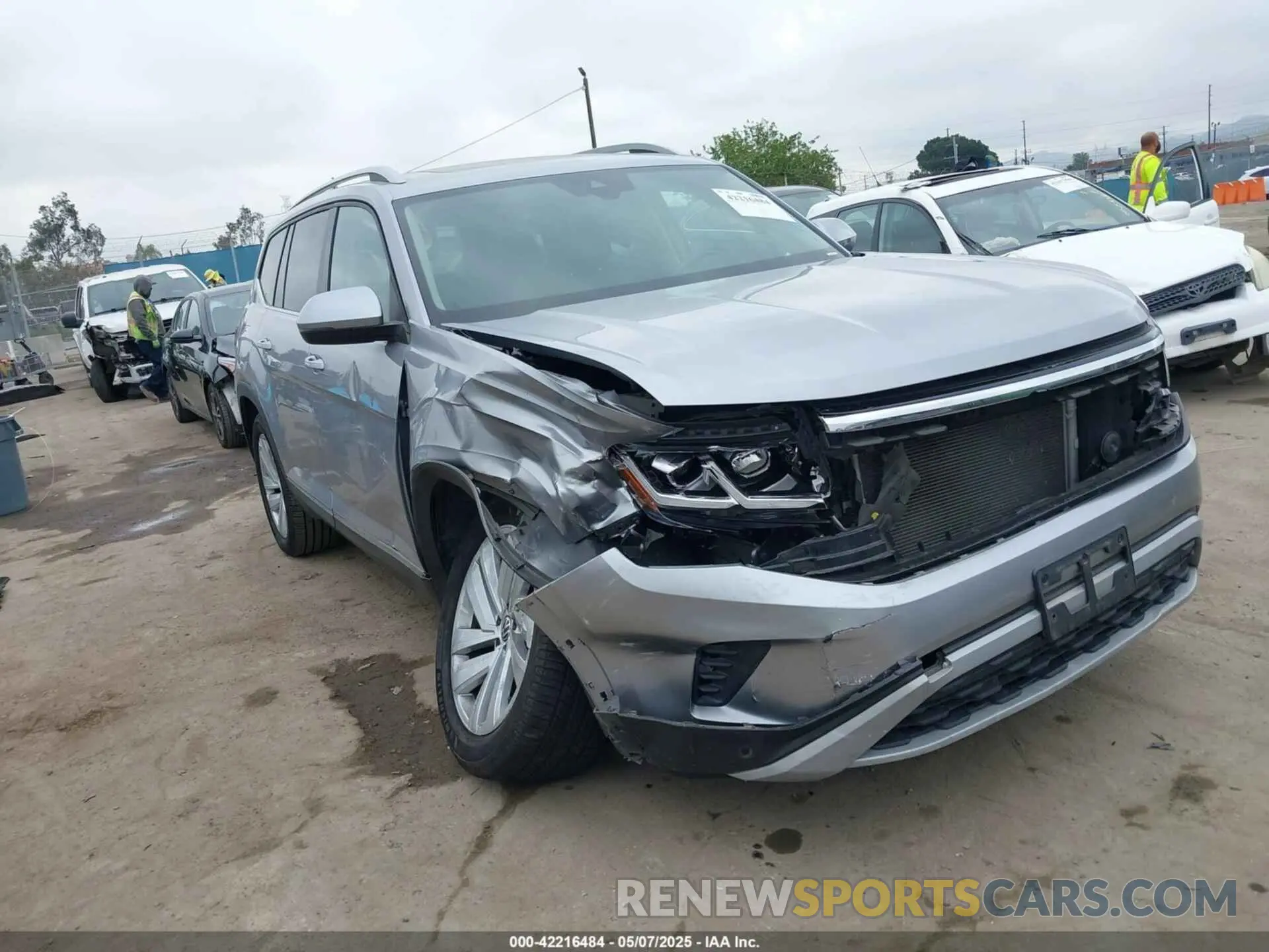 1 fotografías del automóvil dañado 1V2ER2CA9MC502102 VOLKSWAGEN ATLAS 2021