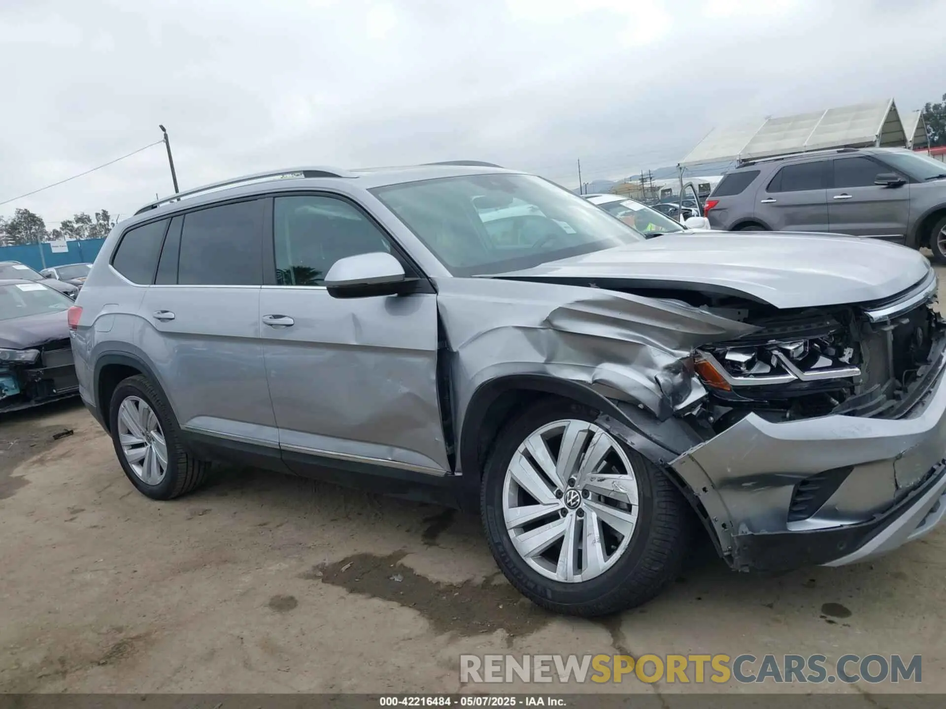 13 fotografías del automóvil dañado 1V2ER2CA9MC502102 VOLKSWAGEN ATLAS 2021