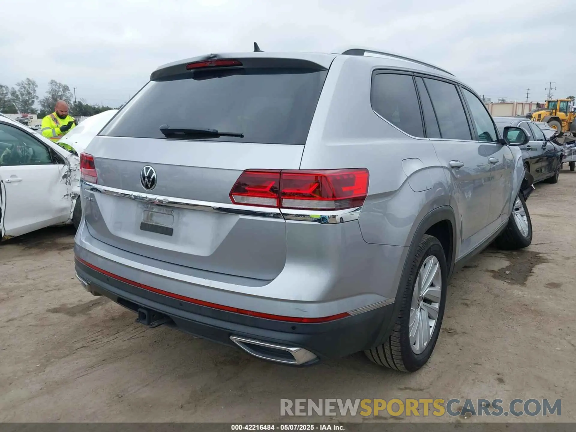 4 fotografías del automóvil dañado 1V2ER2CA9MC502102 VOLKSWAGEN ATLAS 2021