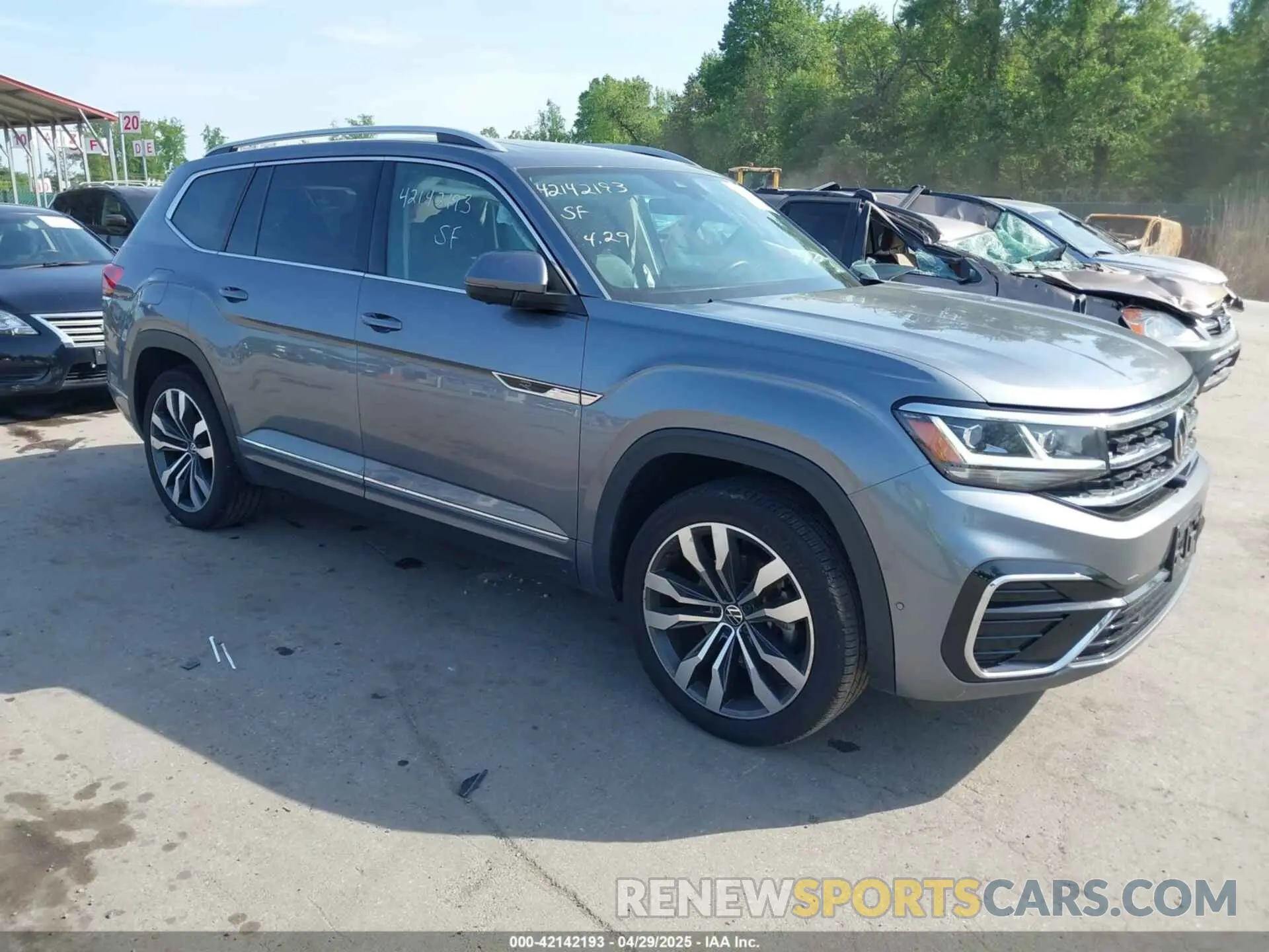 1 fotografías del automóvil dañado 1V2FR2CA2MC503869 VOLKSWAGEN ATLAS 2021