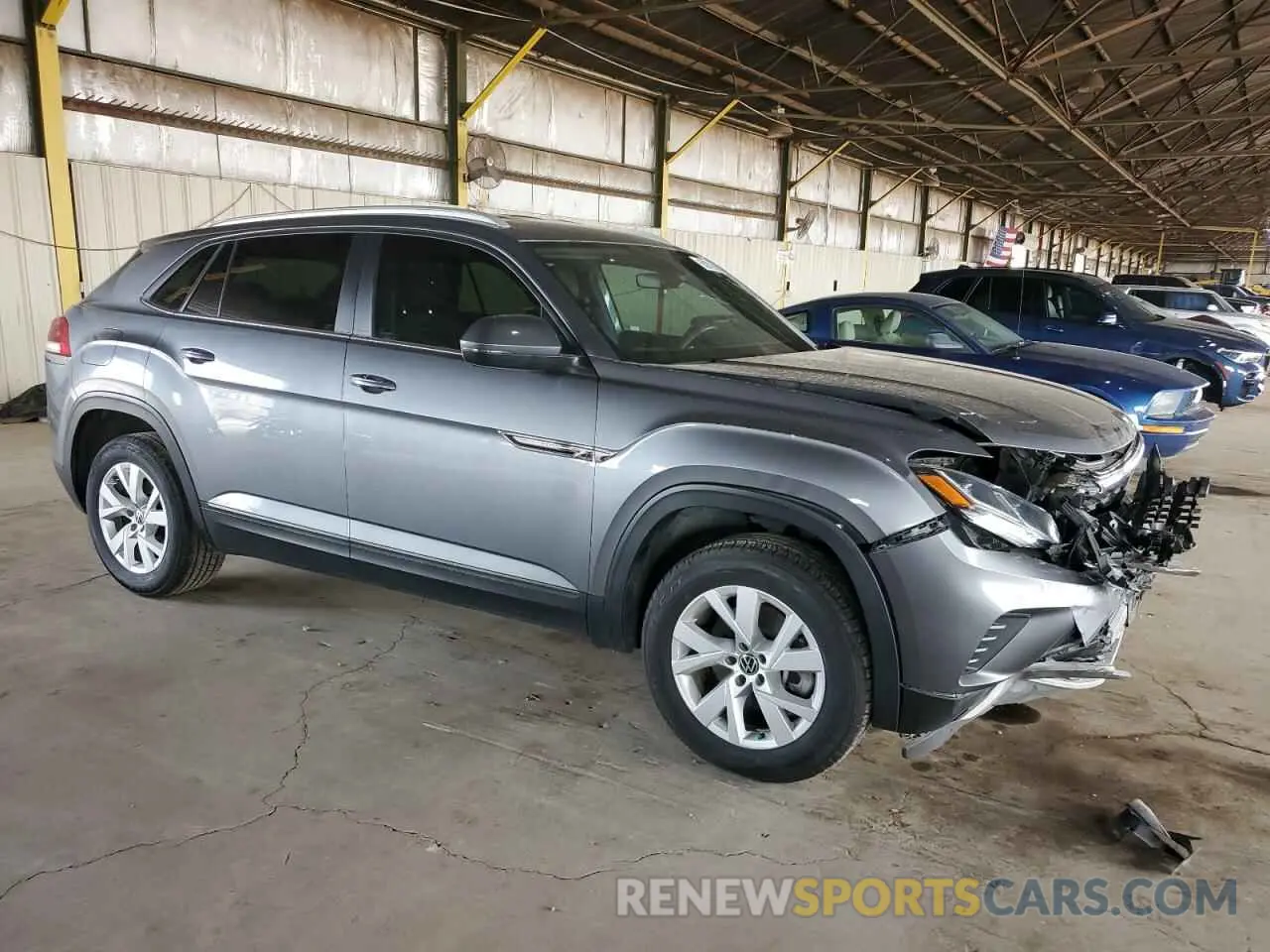 4 fotografías del automóvil dañado 1V2GC2CAXMC214857 VOLKSWAGEN ATLAS 2021