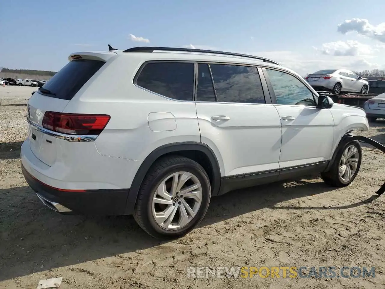 3 fotografías del automóvil dañado 1V2HR2CA3MC550966 VOLKSWAGEN ATLAS 2021