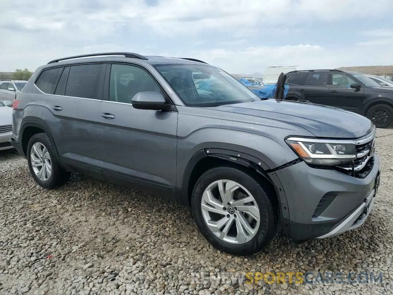 4 fotografías del automóvil dañado 1V2HR2CA3MC567282 VOLKSWAGEN ATLAS 2021
