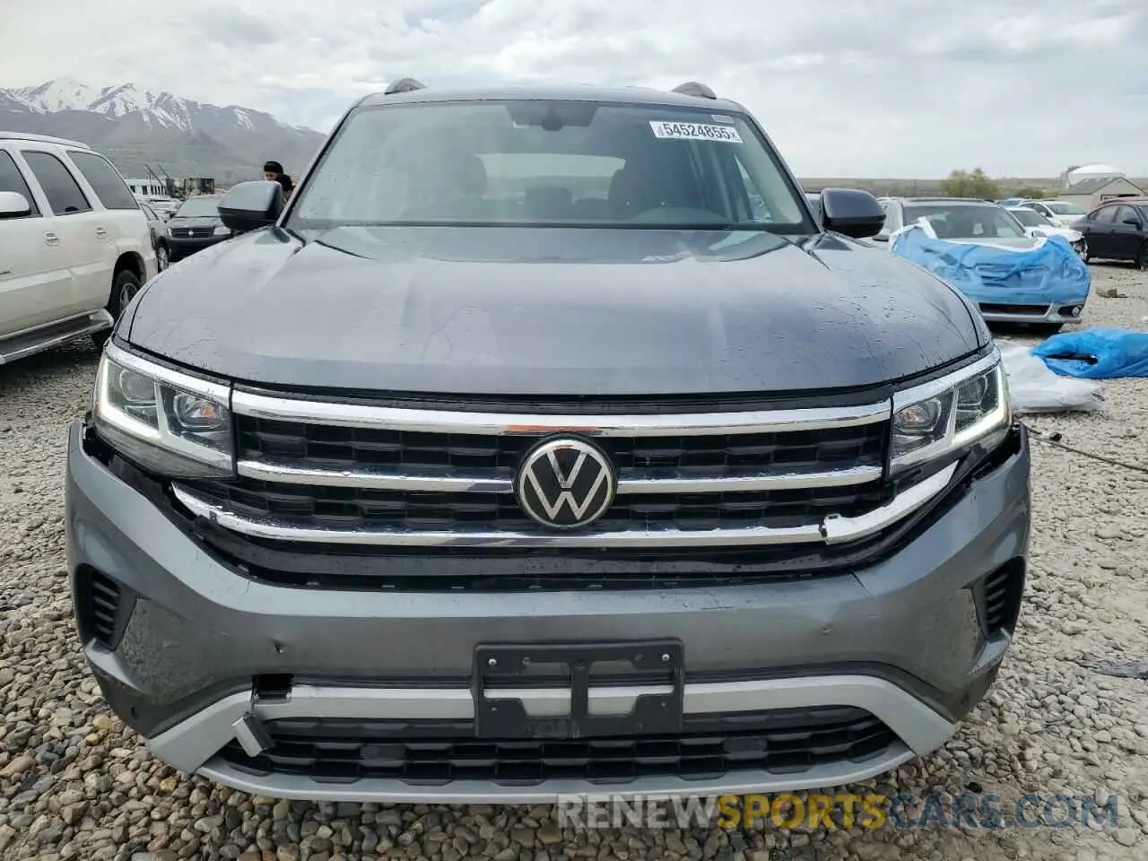 5 fotografías del automóvil dañado 1V2HR2CA3MC567282 VOLKSWAGEN ATLAS 2021