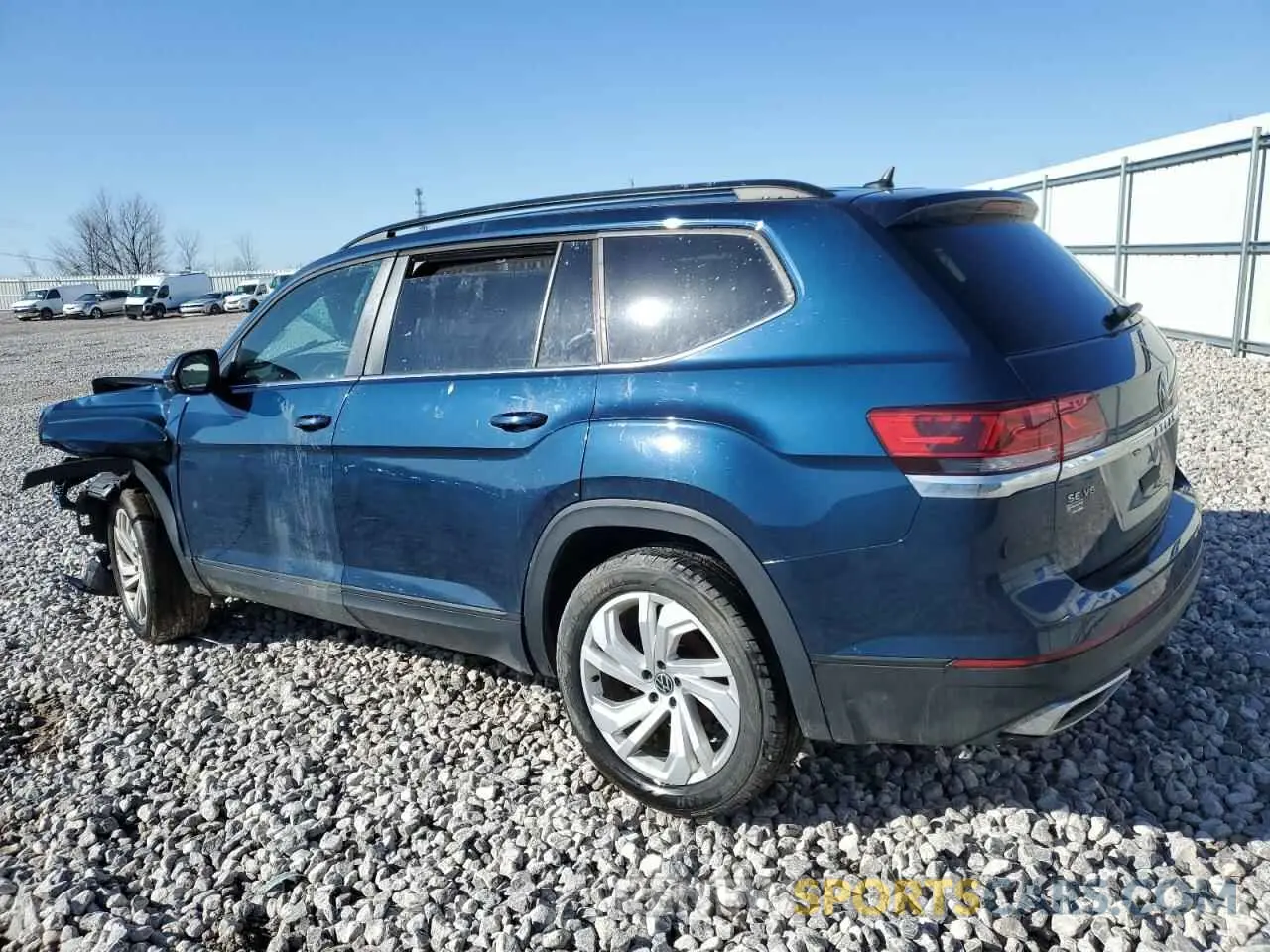2 fotografías del automóvil dañado 1V2HR2CA4MC538972 VOLKSWAGEN ATLAS 2021