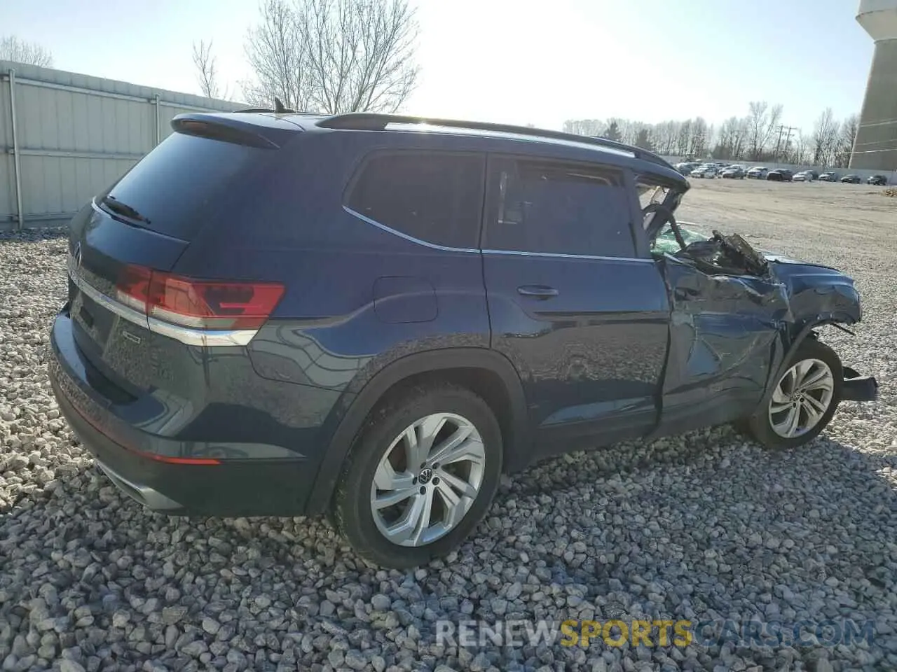 3 fotografías del automóvil dañado 1V2HR2CA4MC538972 VOLKSWAGEN ATLAS 2021