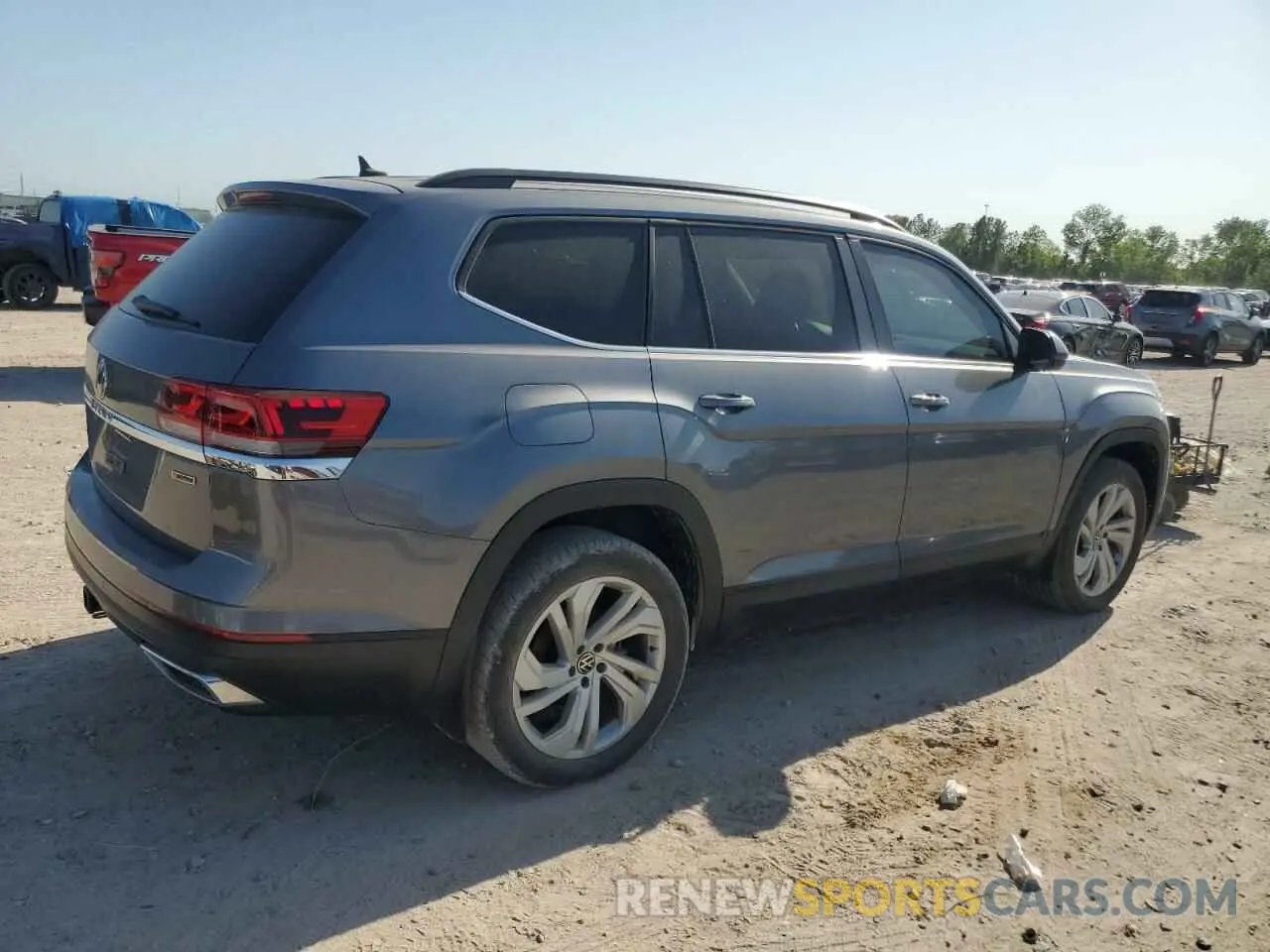 3 fotografías del automóvil dañado 1V2HR2CA7MC522510 VOLKSWAGEN ATLAS 2021