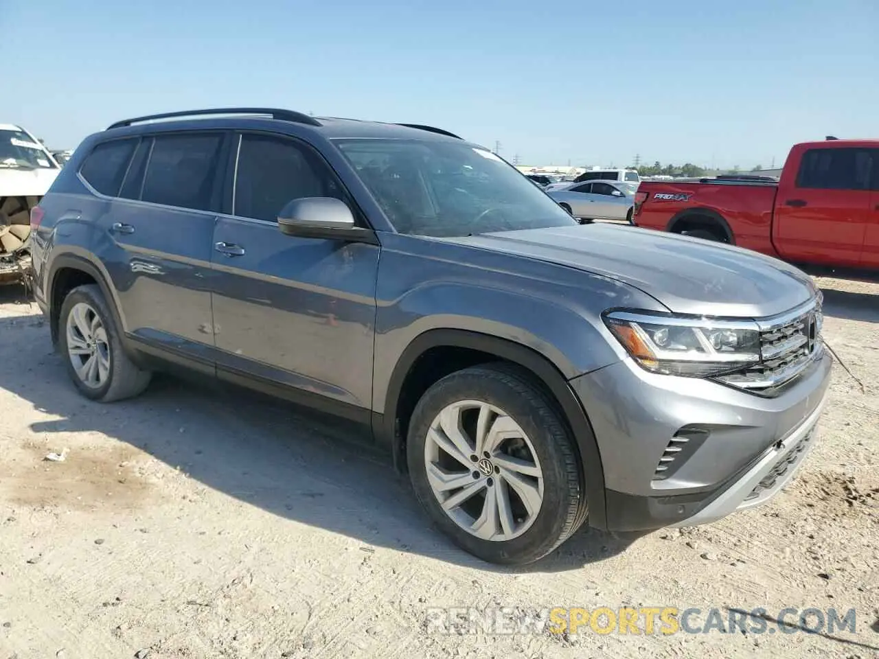 4 fotografías del automóvil dañado 1V2HR2CA7MC522510 VOLKSWAGEN ATLAS 2021