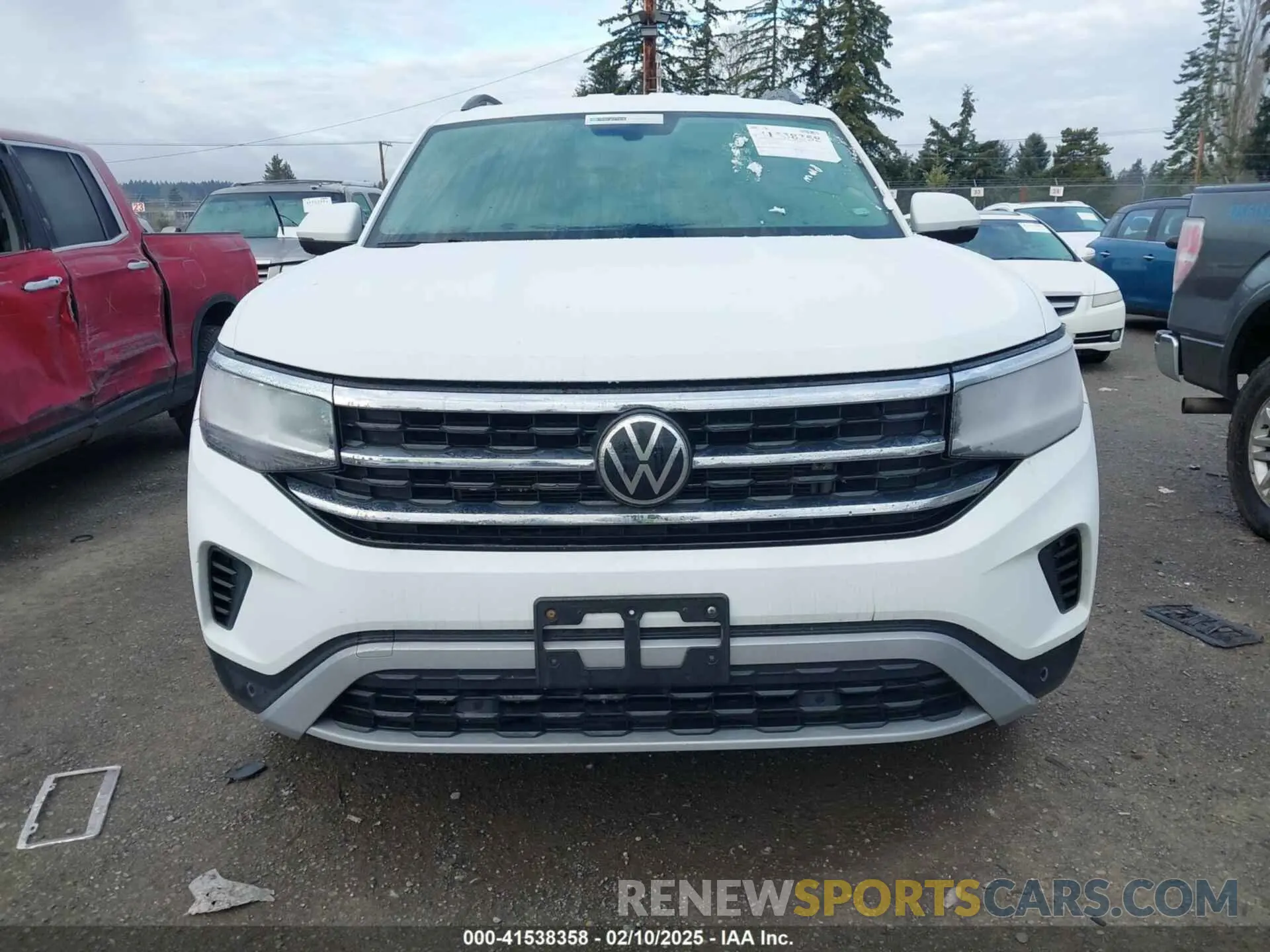 12 fotografías del automóvil dañado 1V2HR2CA8MC543706 VOLKSWAGEN ATLAS 2021