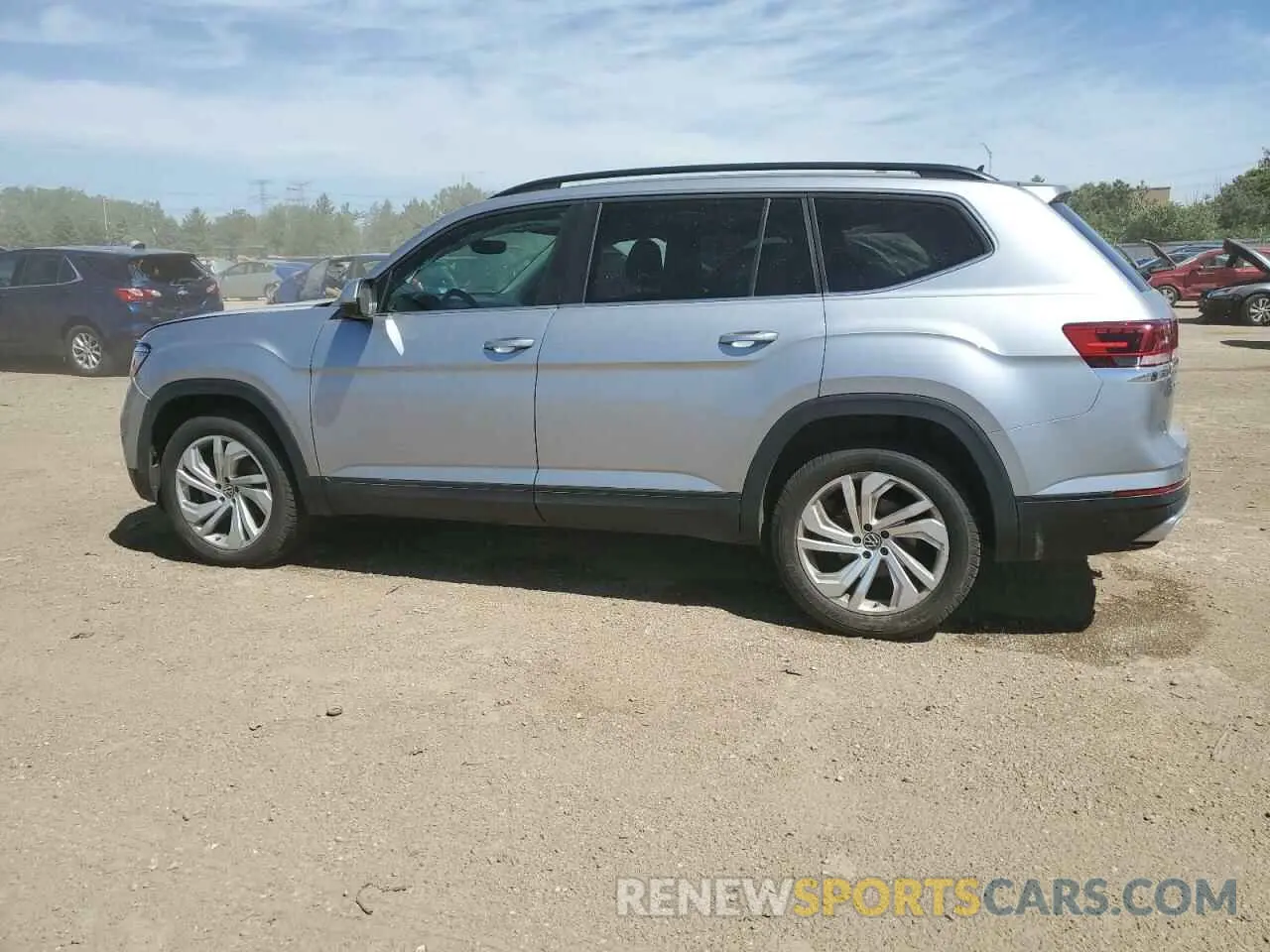 2 fotografías del automóvil dañado 1V2HR2CAXMC514837 VOLKSWAGEN ATLAS 2021