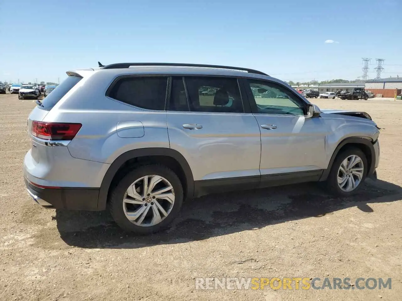 3 fotografías del automóvil dañado 1V2HR2CAXMC514837 VOLKSWAGEN ATLAS 2021