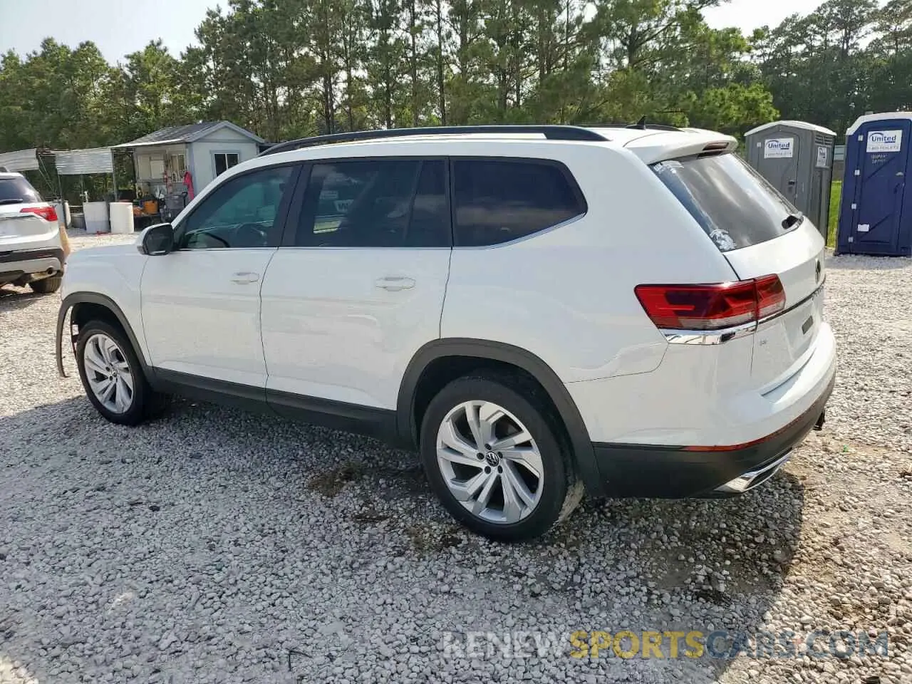 2 fotografías del automóvil dañado 1V2JP2CA9MC545925 VOLKSWAGEN ATLAS 2021