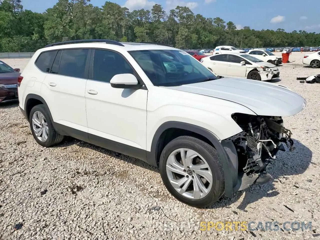 4 fotografías del automóvil dañado 1V2JP2CA9MC545925 VOLKSWAGEN ATLAS 2021