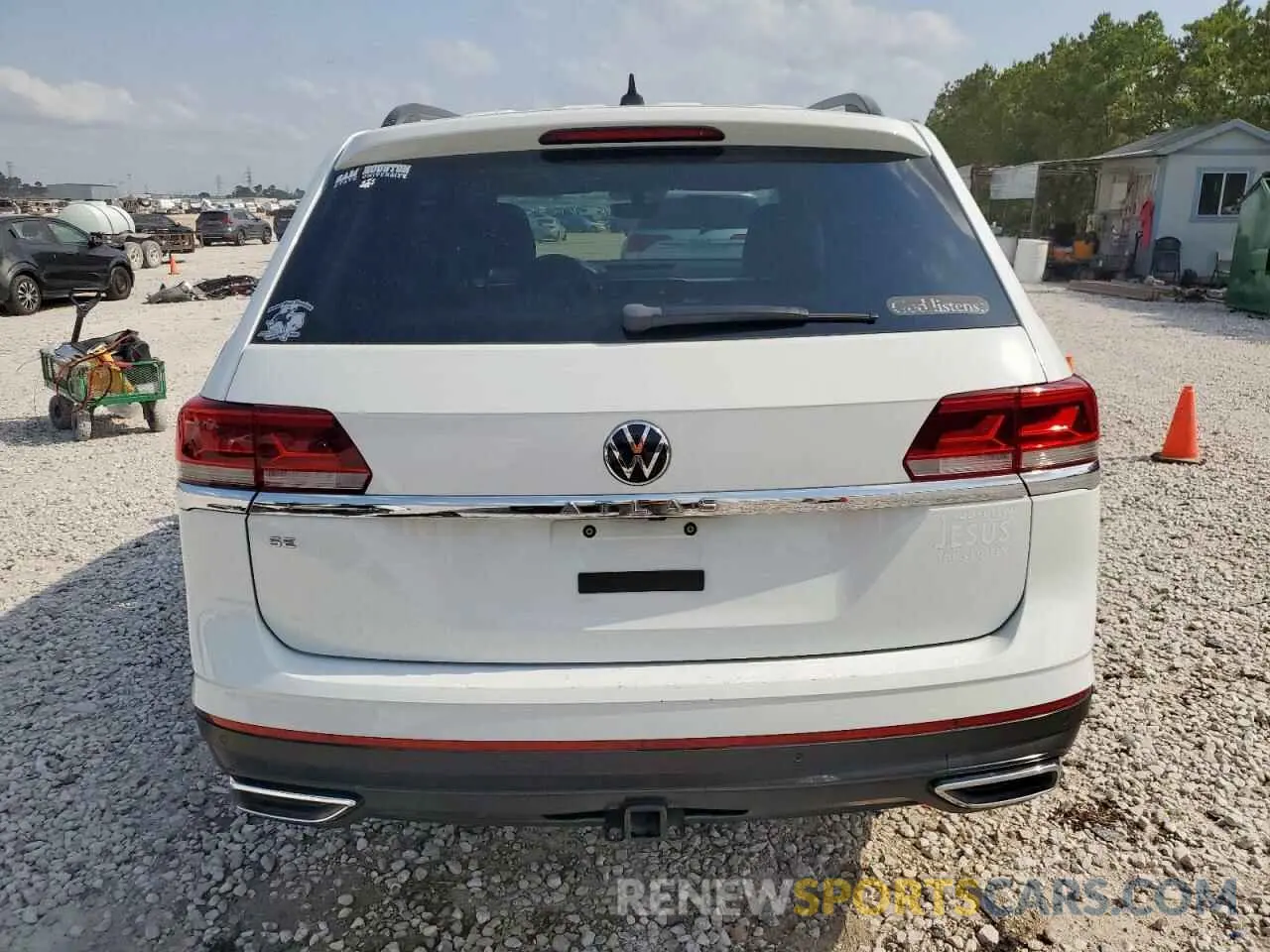 6 fotografías del automóvil dañado 1V2JP2CA9MC545925 VOLKSWAGEN ATLAS 2021