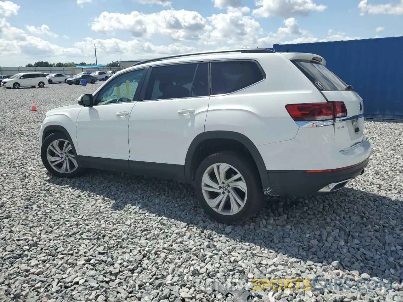2 fotografías del automóvil dañado 1V2JR2CA8MC565822 VOLKSWAGEN ATLAS 2021