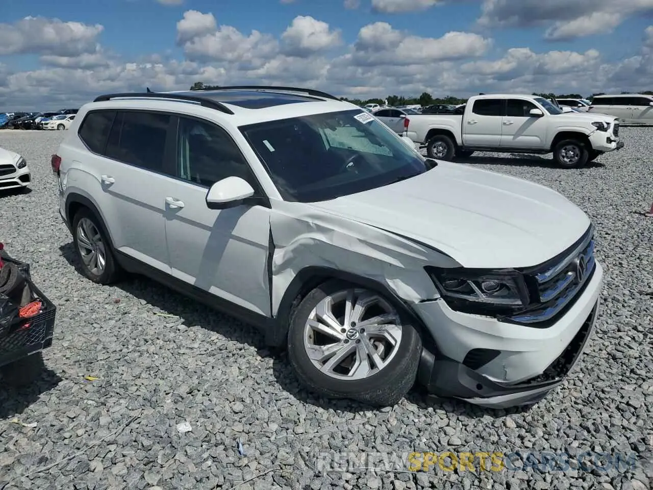 4 fotografías del automóvil dañado 1V2JR2CA8MC565822 VOLKSWAGEN ATLAS 2021