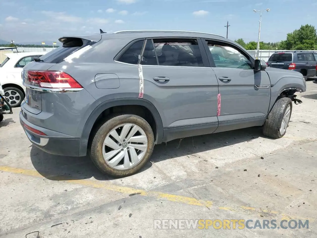 3 fotografías del automóvil dañado 1V2KC2CA1MC239818 VOLKSWAGEN ATLAS 2021