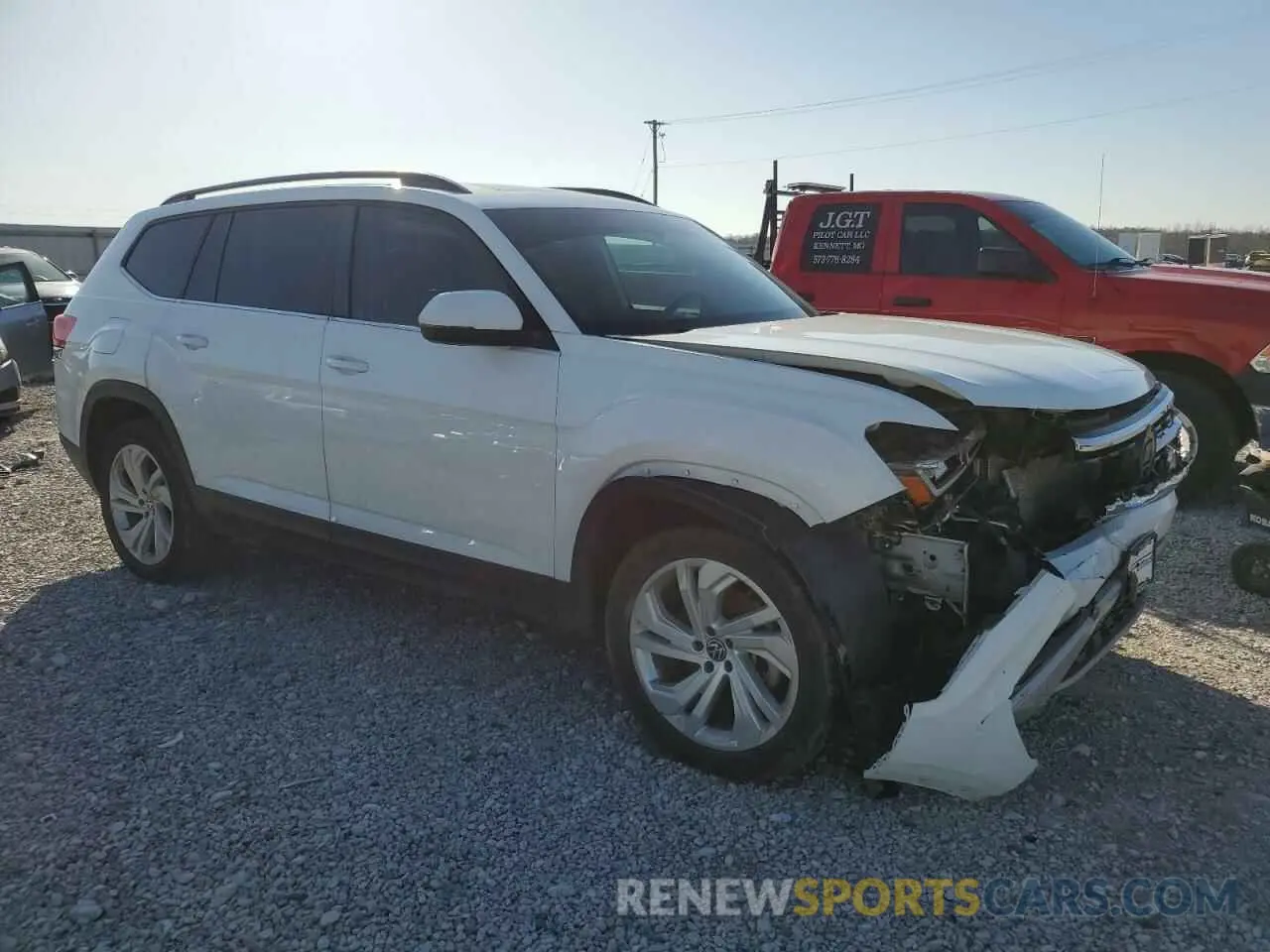 4 fotografías del automóvil dañado 1V2KP2CA3MC544046 VOLKSWAGEN ATLAS 2021