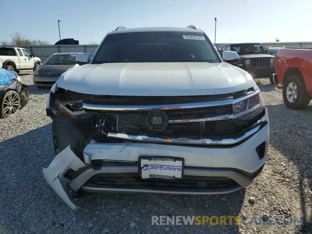 5 fotografías del automóvil dañado 1V2KP2CA3MC544046 VOLKSWAGEN ATLAS 2021