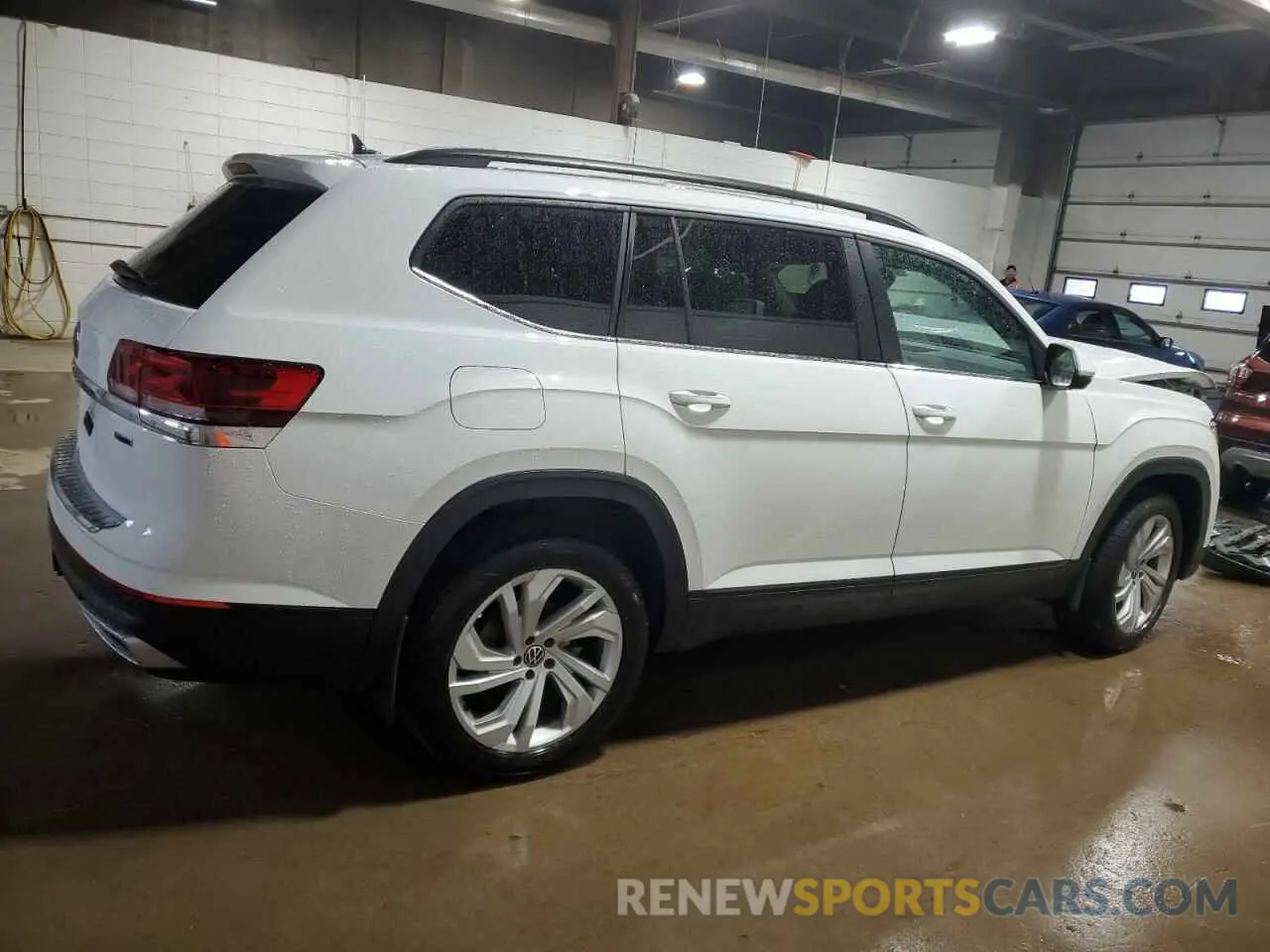 3 fotografías del automóvil dañado 1V2KR2CA2MC546509 VOLKSWAGEN ATLAS 2021