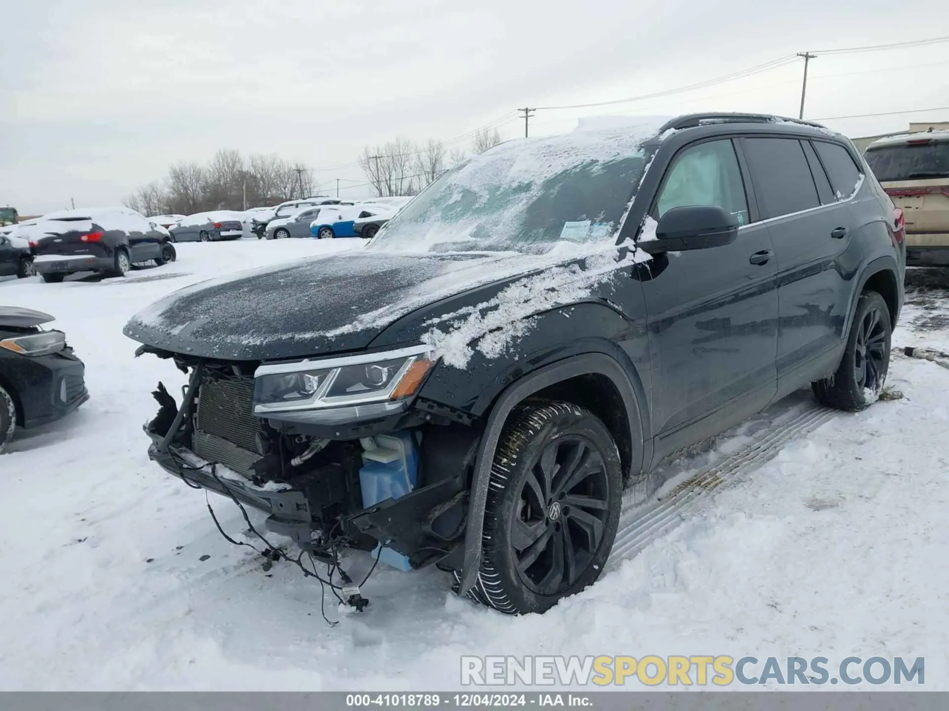 2 fotografías del automóvil dañado 1V2KR2CA4MC608976 VOLKSWAGEN ATLAS 2021