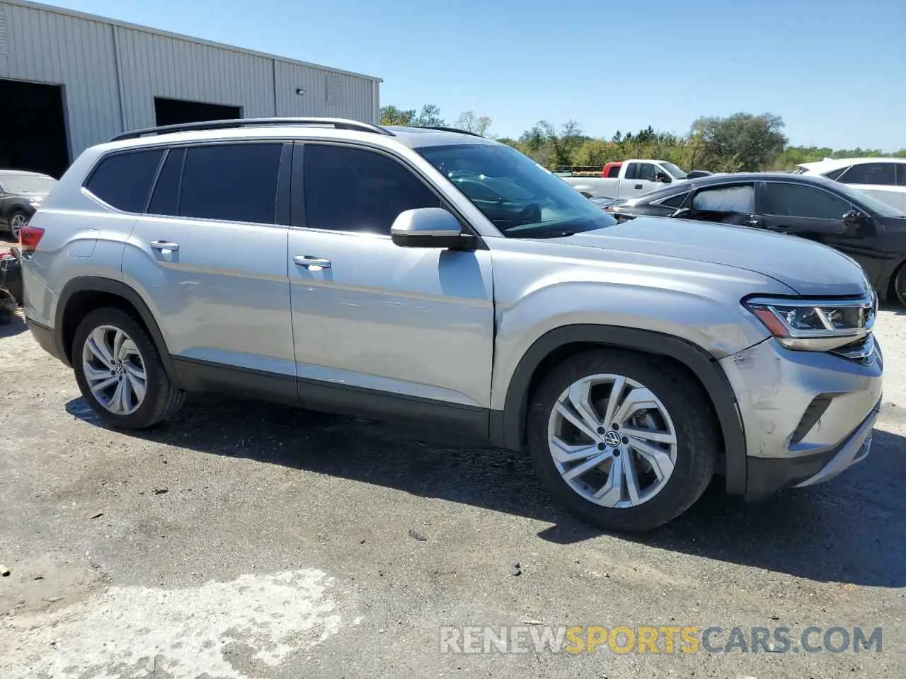4 fotografías del automóvil dañado 1V2KR2CA7MC521346 VOLKSWAGEN ATLAS 2021
