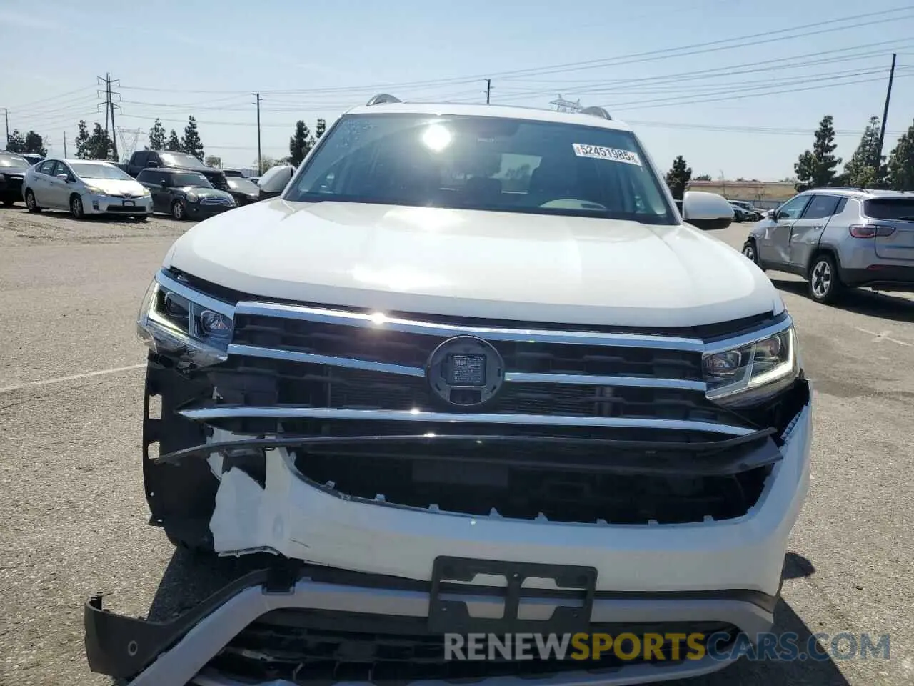 5 fotografías del automóvil dañado 1V2KR2CA8MC557367 VOLKSWAGEN ATLAS 2021