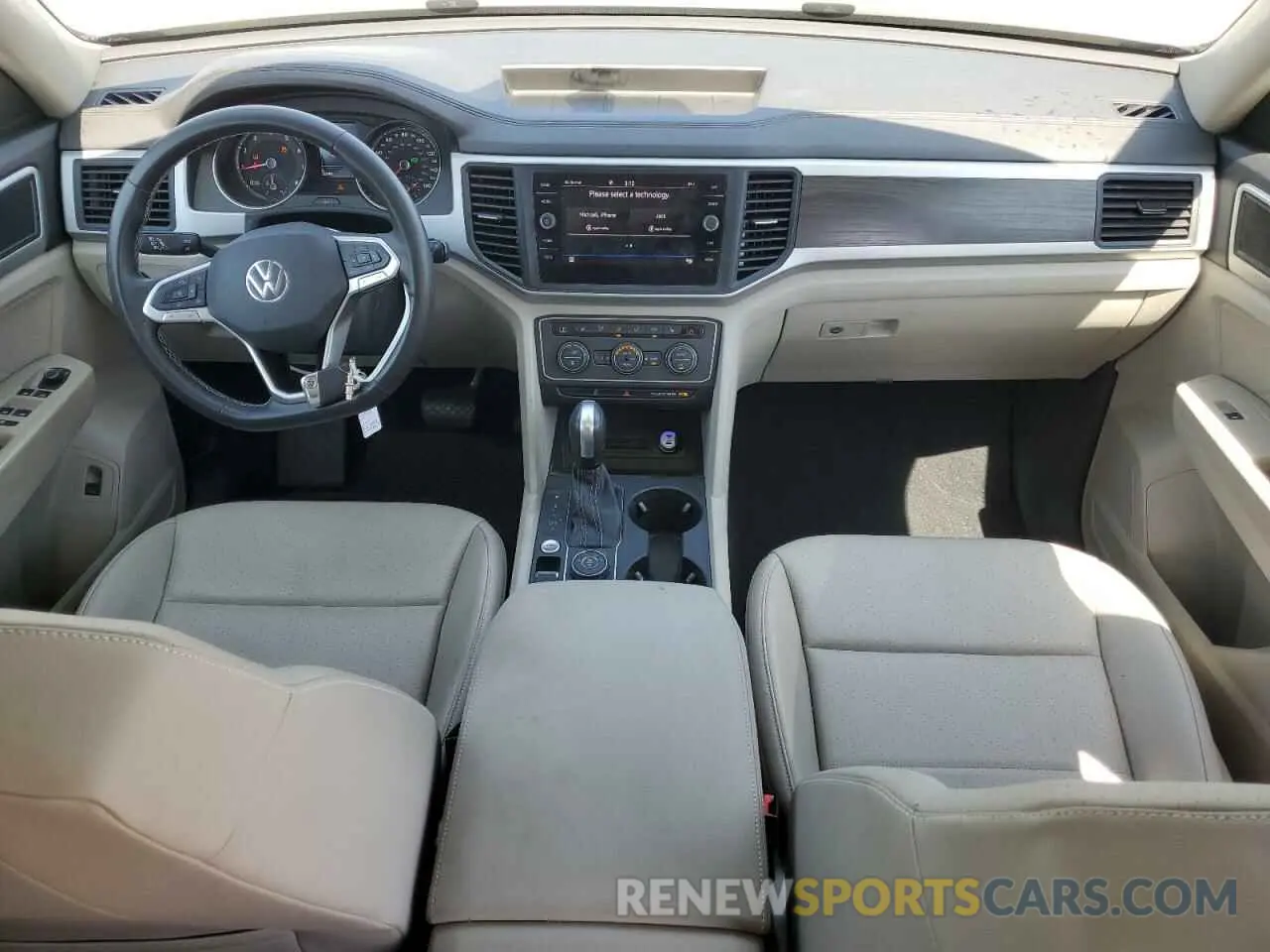 8 fotografías del automóvil dañado 1V2KR2CA8MC557367 VOLKSWAGEN ATLAS 2021