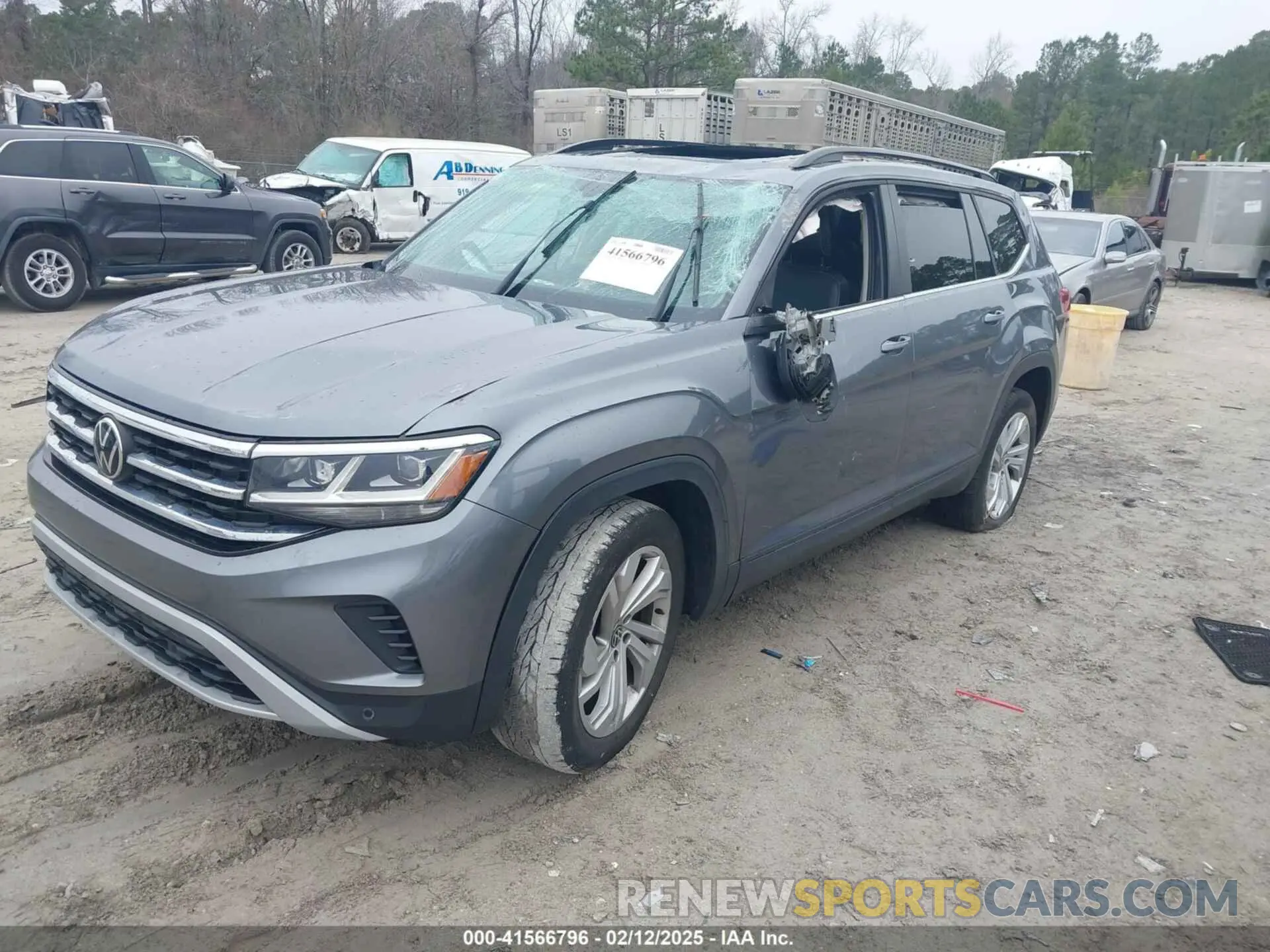 2 fotografías del automóvil dañado 1V2KR2CAXMC513192 VOLKSWAGEN ATLAS 2021