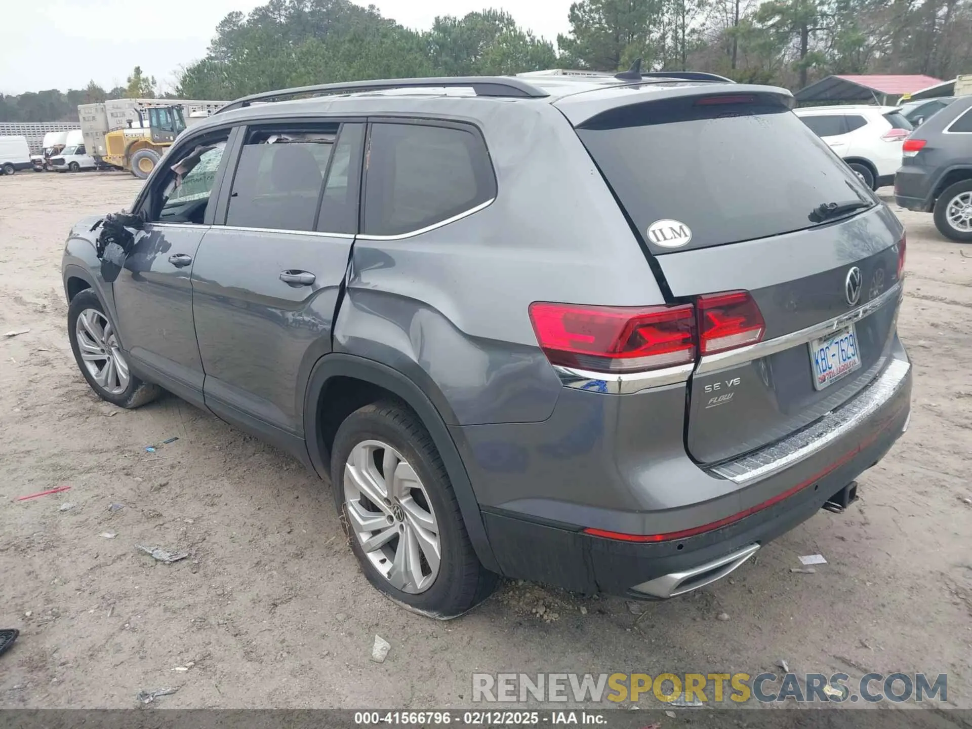 3 fotografías del automóvil dañado 1V2KR2CAXMC513192 VOLKSWAGEN ATLAS 2021