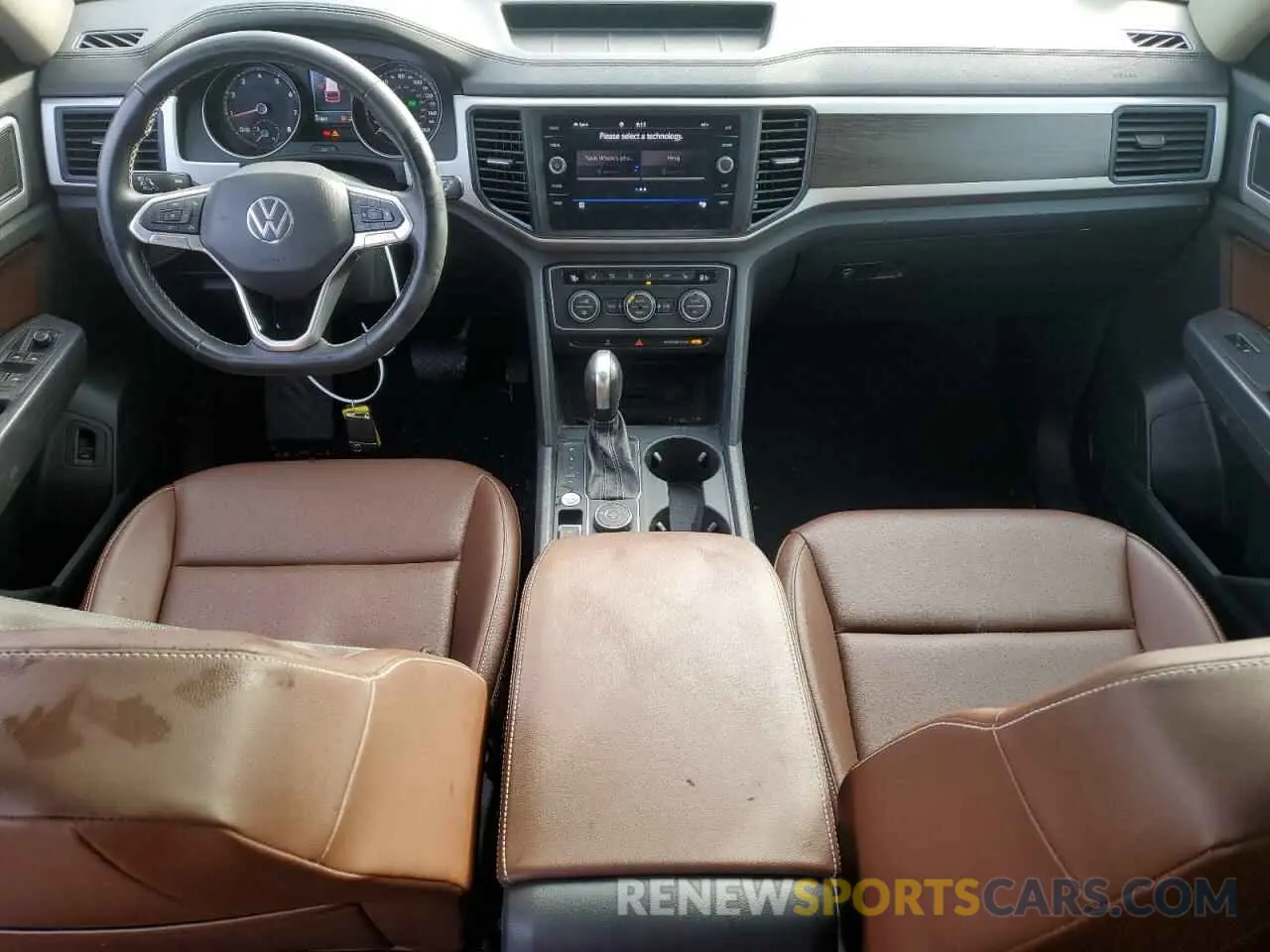 8 fotografías del automóvil dañado 1V2KR2CAXMC582352 VOLKSWAGEN ATLAS 2021