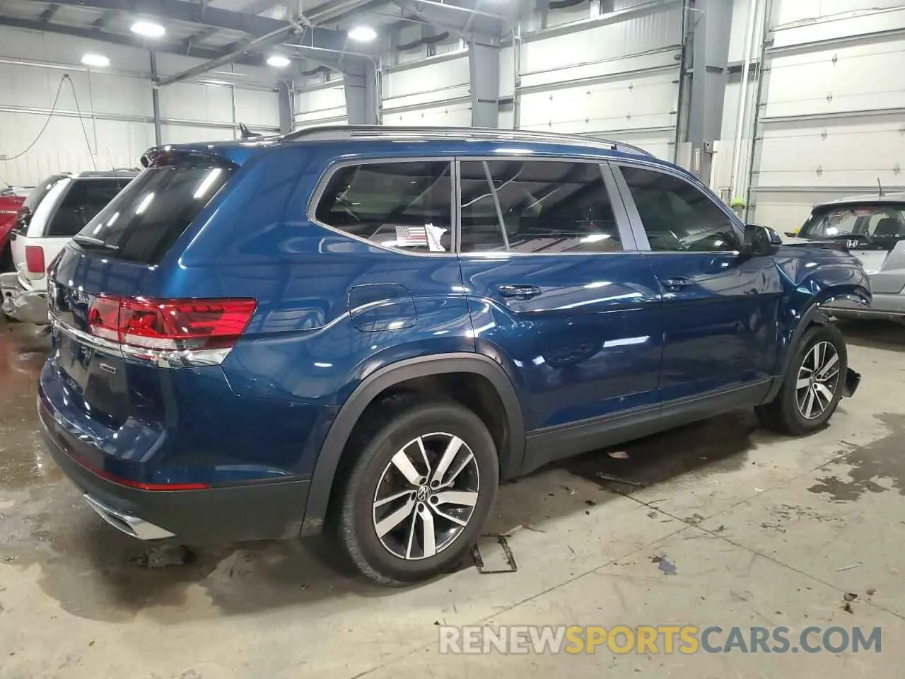 3 fotografías del automóvil dañado 1V2LP2CA2MC506375 VOLKSWAGEN ATLAS 2021